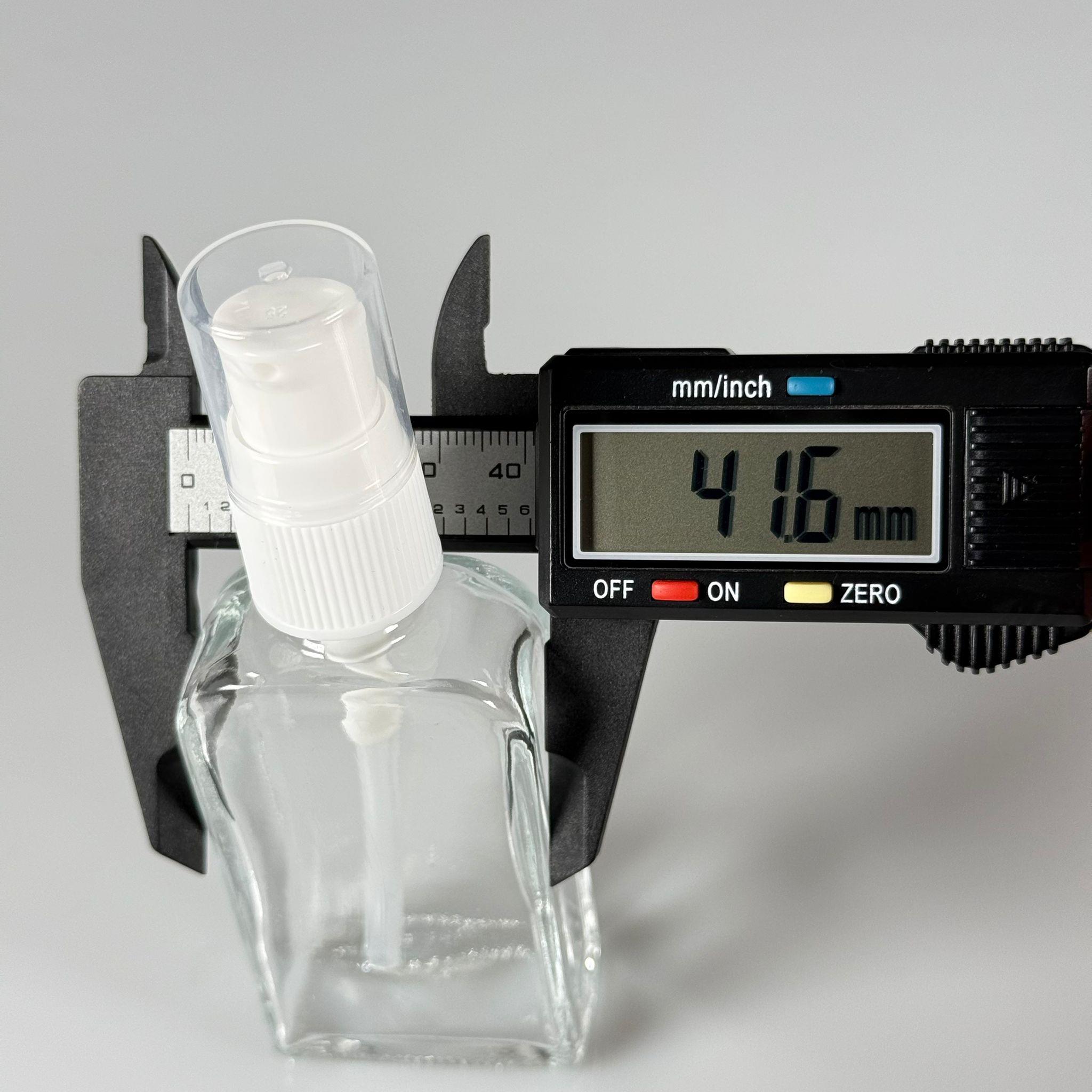 40 CC KÖŞELİ DİKDÖRTGEN CAM ŞİŞE - BEYAZ  LOSYON POMPALI - 40 ML PRESTİJLİ ŞİŞE