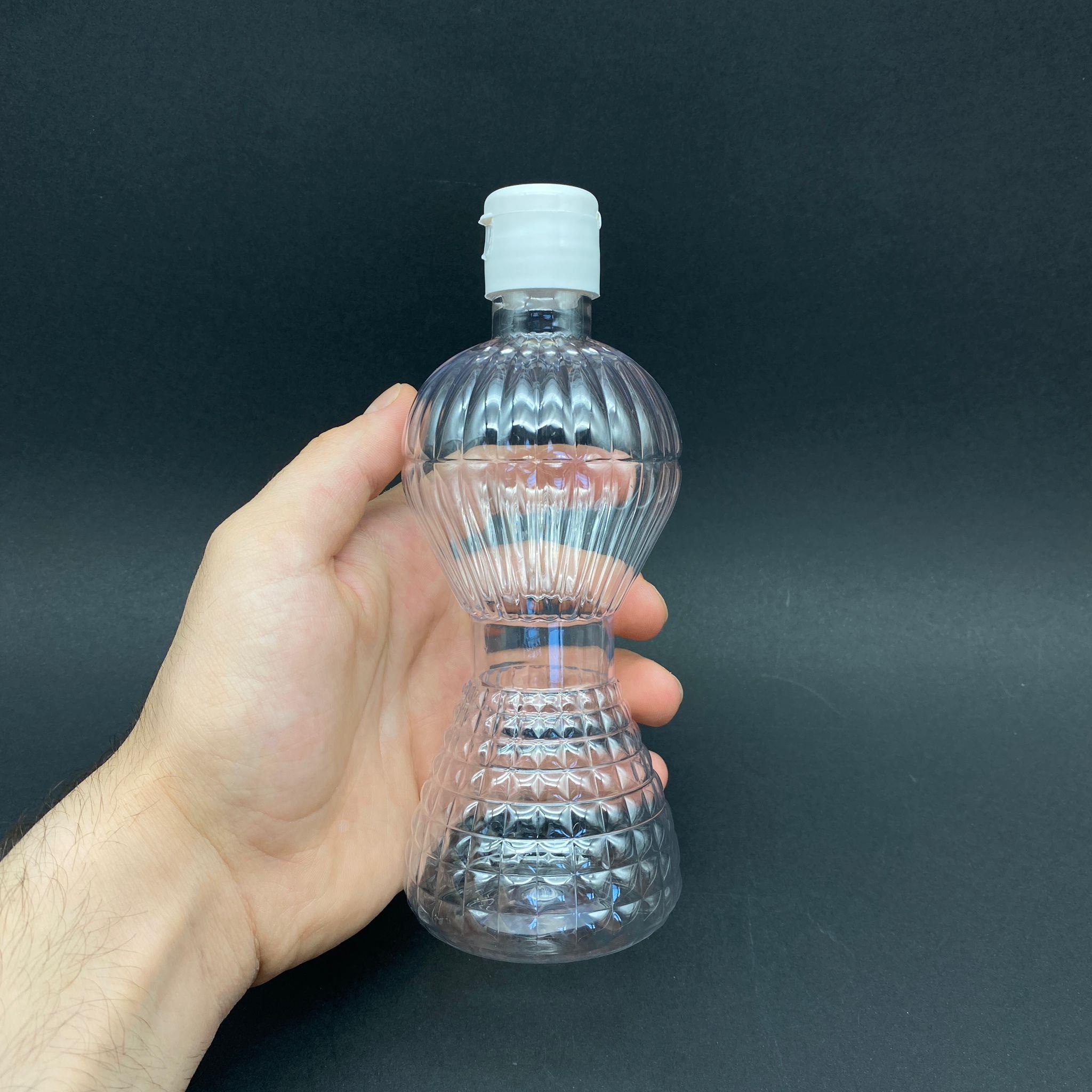 300 CC PIRLANTA MODEL PET ŞİŞE - BEYAZ FLİPTOP AKITICI KAPAKLI - 300 ML AKITICILI PLASTİK ŞİŞE