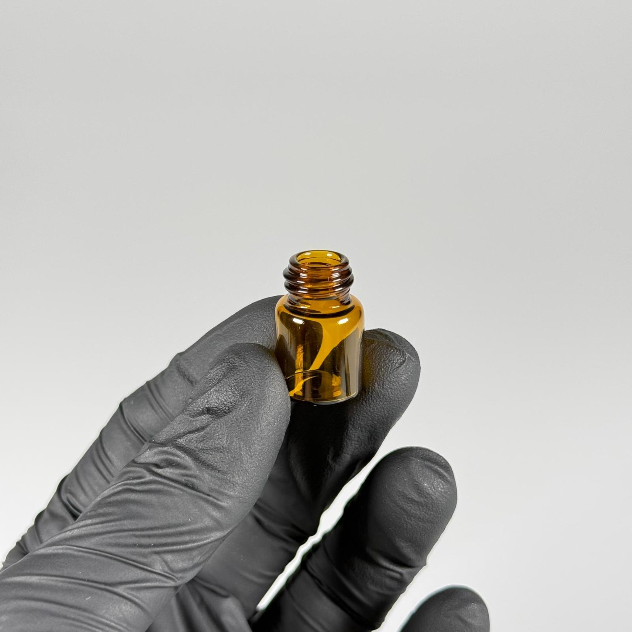 2 CC AMBER CAM ŞİŞE - 14 MM VİDALI AĞIZ - KAPAKSIZ 2 ML CAM ŞİŞE