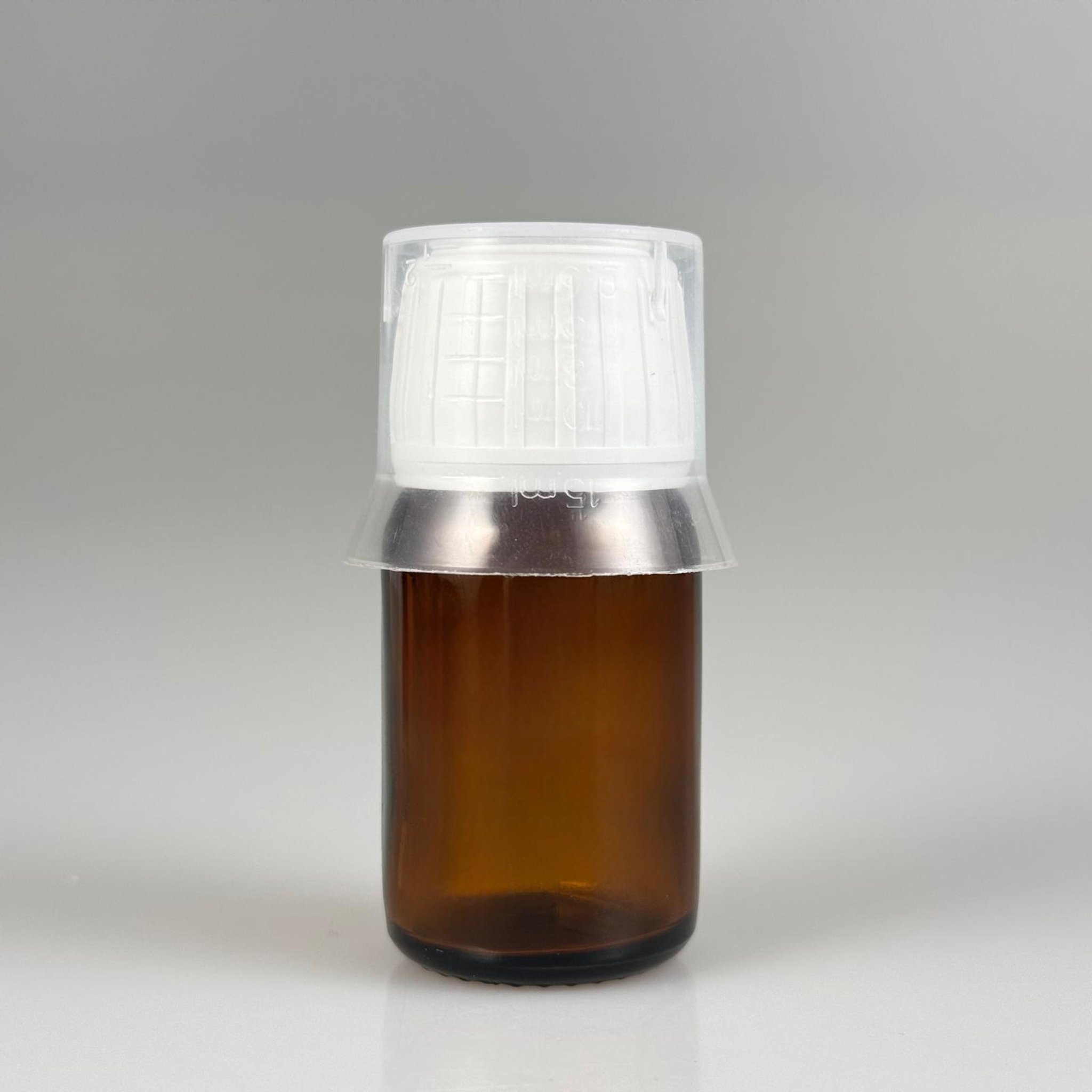 20 CC AMBER CAM ŞİŞE + BEYAZ KİLİTLİ KAPAK + 15 ML ÖLÇEK TAKIM - 20 ML KAHVERENGİ BOŞ ŞURUP ŞİŞESİ (AĞIZ ÇAPI 25 MM) - 20 ML ECZA ŞİŞESİ