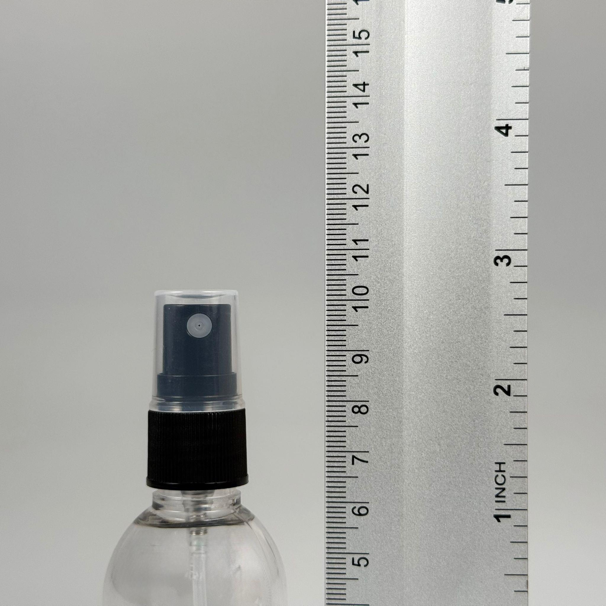 50 CC ŞEFFAF PET ŞİŞE - SİYAH SPREY KAPAKLI - 50 ML SPREY ŞİŞE