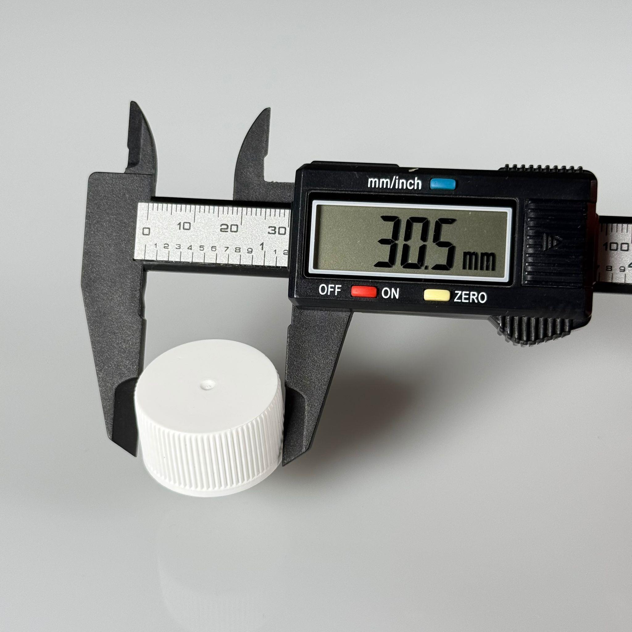 28 MM VİDALI BEYAZ KAPAK - 28 MM PLASTİK KAPAK - KÖPÜK CONTALI (HEM 28 AĞIZ CAM ŞİŞELERE HEM DE 28 AĞIZ PLASTİK ŞİŞELERE TAM UYAR)