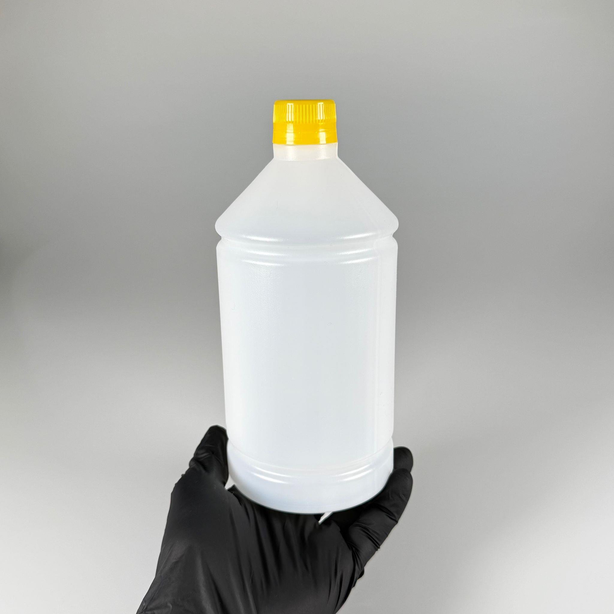 1000 CC TİNER ŞİŞESİ - SARI KİLİTLİ KAPAKLI - 1000 ML KİMYASALA DAYANIKLI PLASTİK ŞİŞE - 1 LT POLİETİLEN ŞİŞE