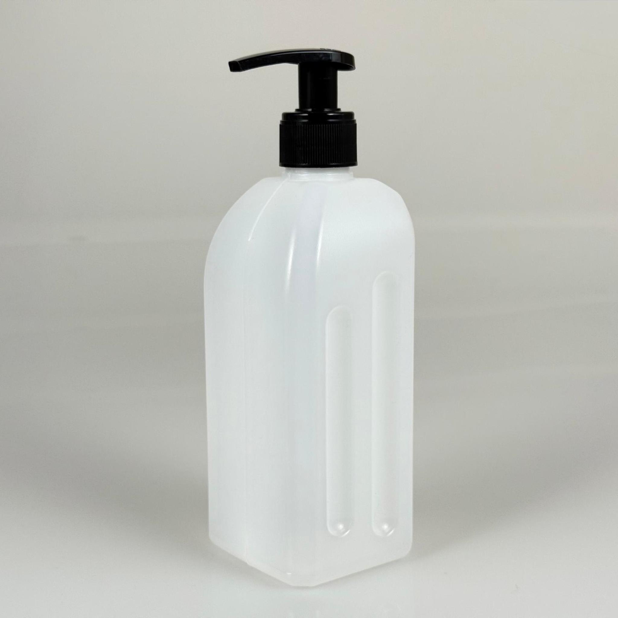 500 CC DEZENFEKTAN BİDONU - SİYAH POMPALI - 500 ML BEYAZ BOŞ DEZENFEKTAN BİDONU