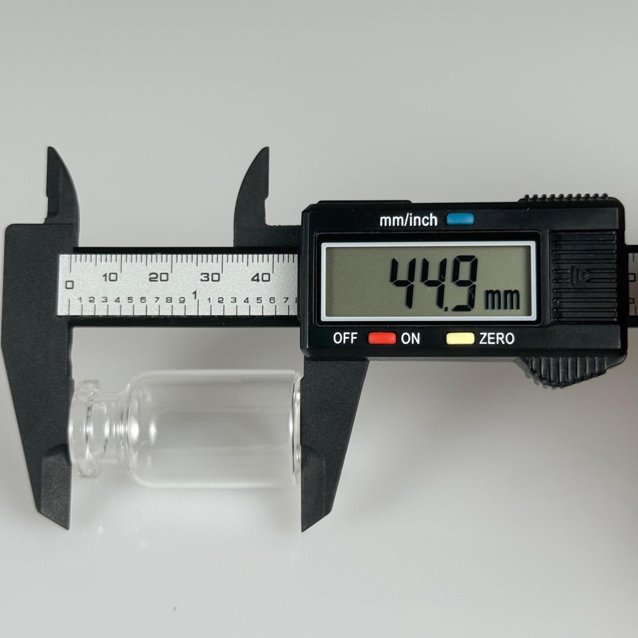 BOROSİLİKAT ŞEFFAF CAM ŞİŞE - 12 CC - 24/45 MM 20 MM
