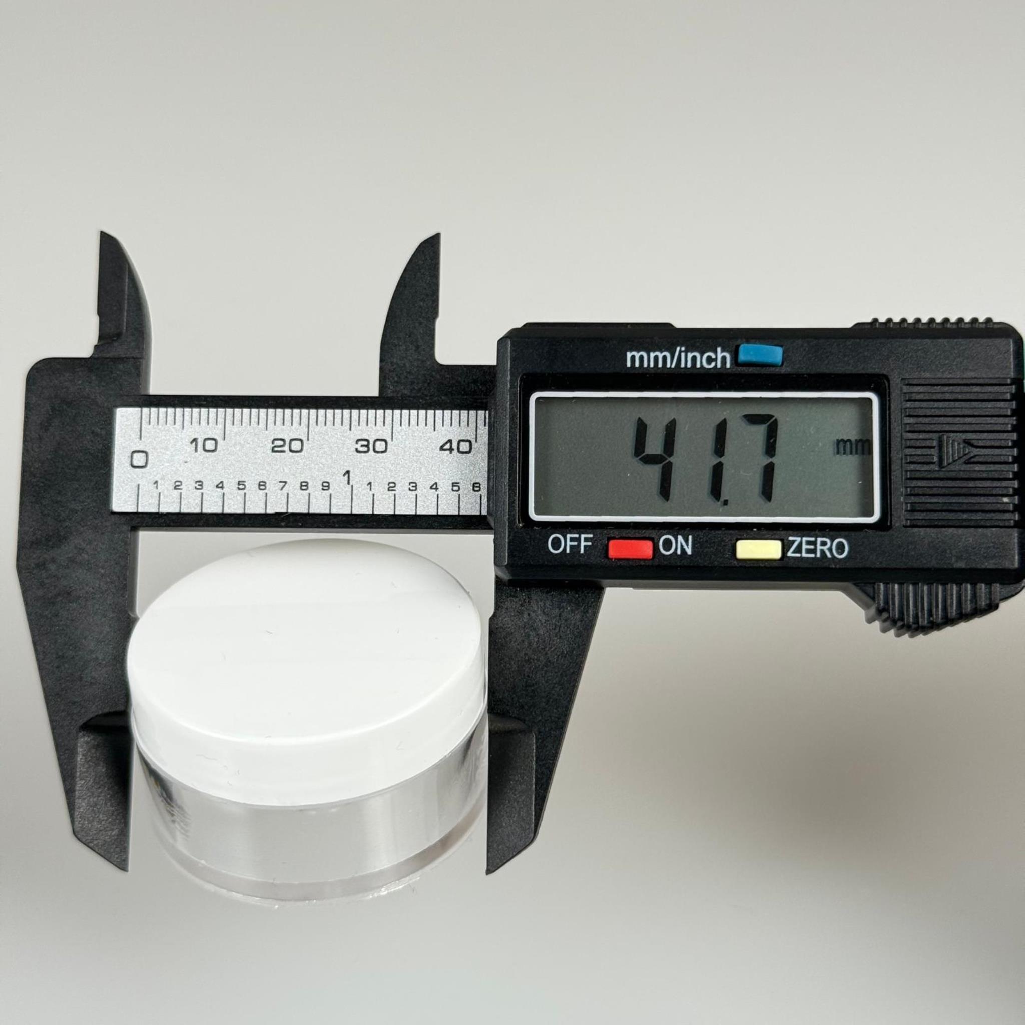 10 CC KRİSTAL KAVANOZ - BEYAZ PLASTİK KAPAKLI - 10 ML KREM KAVANOZ KALIN ŞEFFAF PLASTİK MİKA AKRİLİK