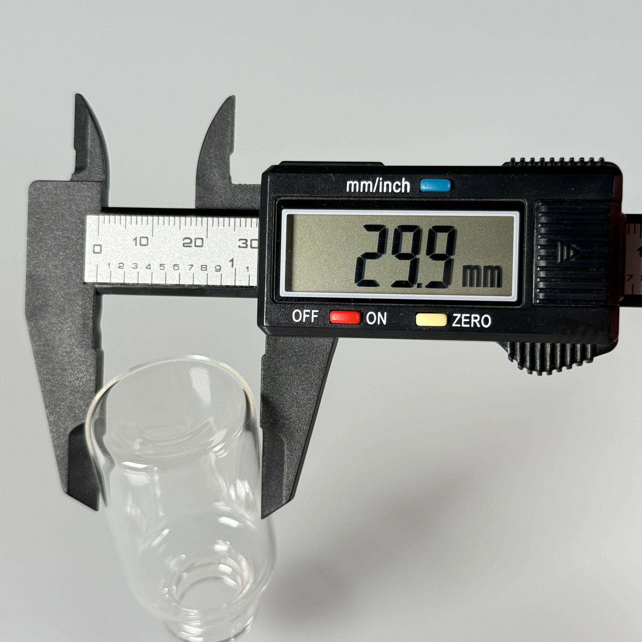 BOROSİLİKAT ŞEFFAF CAM ŞİŞE - 25 CC - 30x55 MM - ÇEKME CAM BORU FLAKON İNCE PENİSİLİN ŞİŞESİ - AĞIZ ÇAPI 20 MM