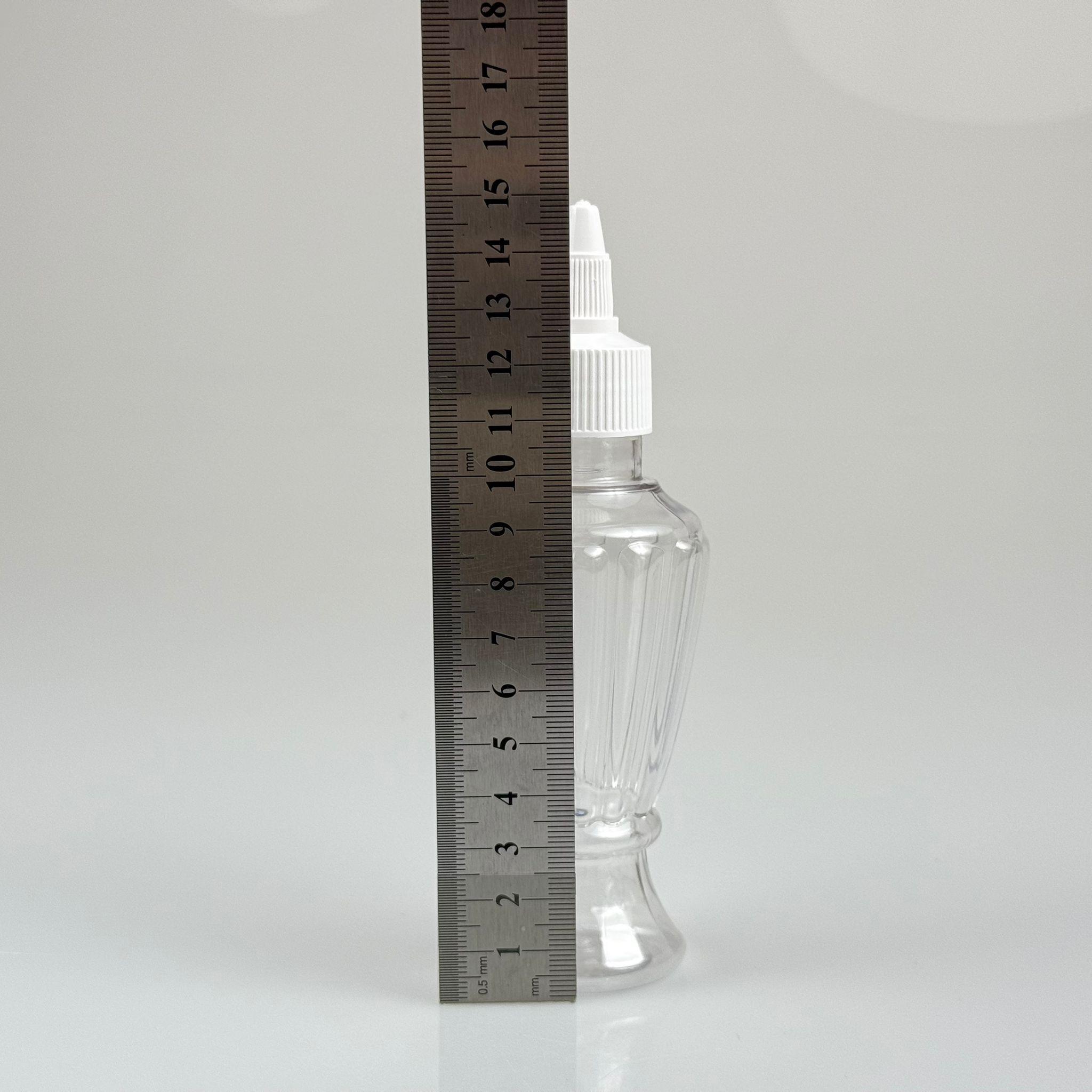 YAĞ, SOS, ACI SOS, SİRKE, SRIRACHA, MÜREKKEP, TUTKAL AKITICI VB BOŞ ŞİŞELERİ - BEYAZ SİVRİ TWİST AKITICI KAPAK + 100 ML VAZO HÜRREM SERT PET PLASTİK ŞİŞE TAKIM