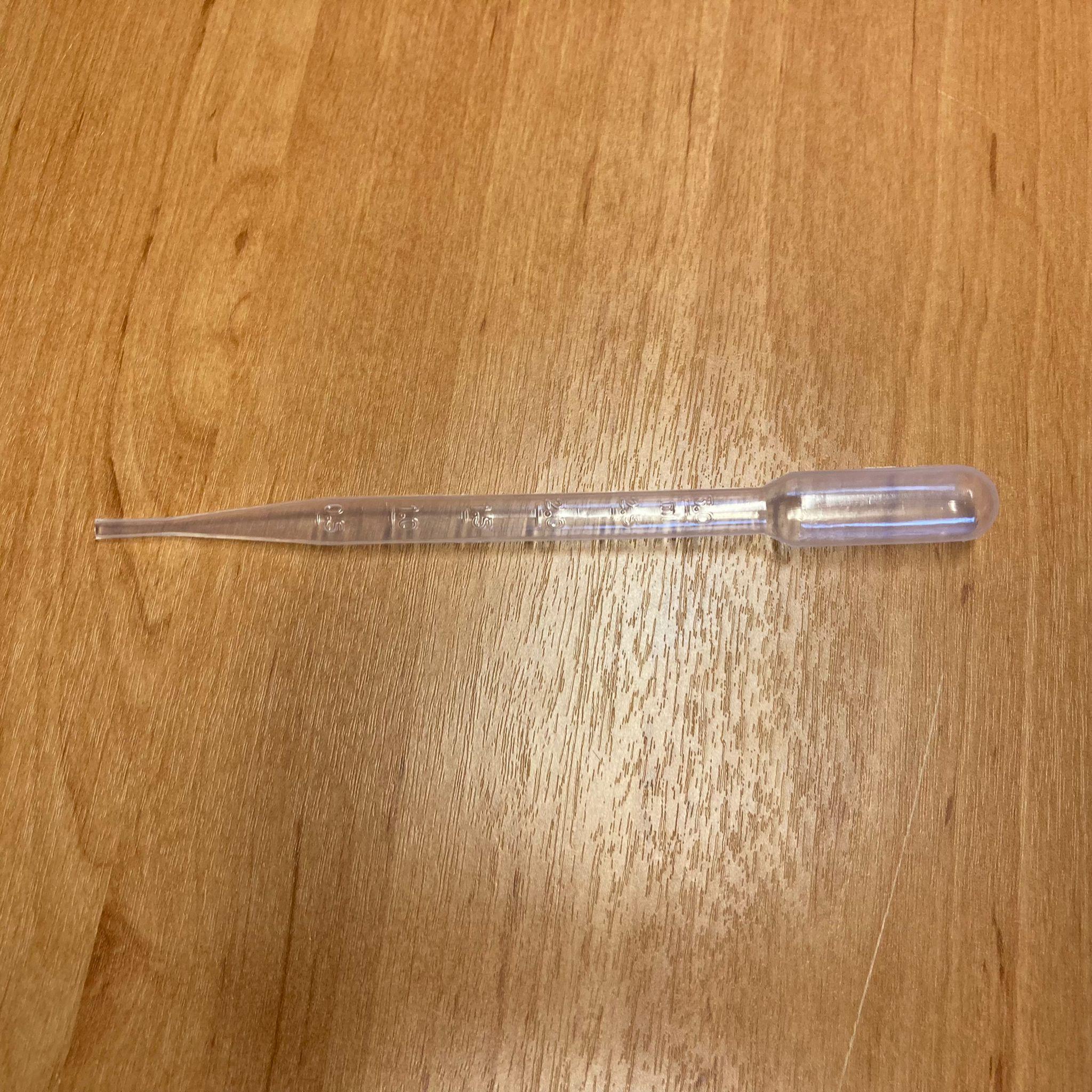 ÖLÇÜ ÇUBUĞU - 3 ML - LABORATUVAR İÇİN PLASTİK DAMLATMA PİPETİ - PASTÖR PİPETİ - Pipet Damlalık Pastör Pipeti 3 ml