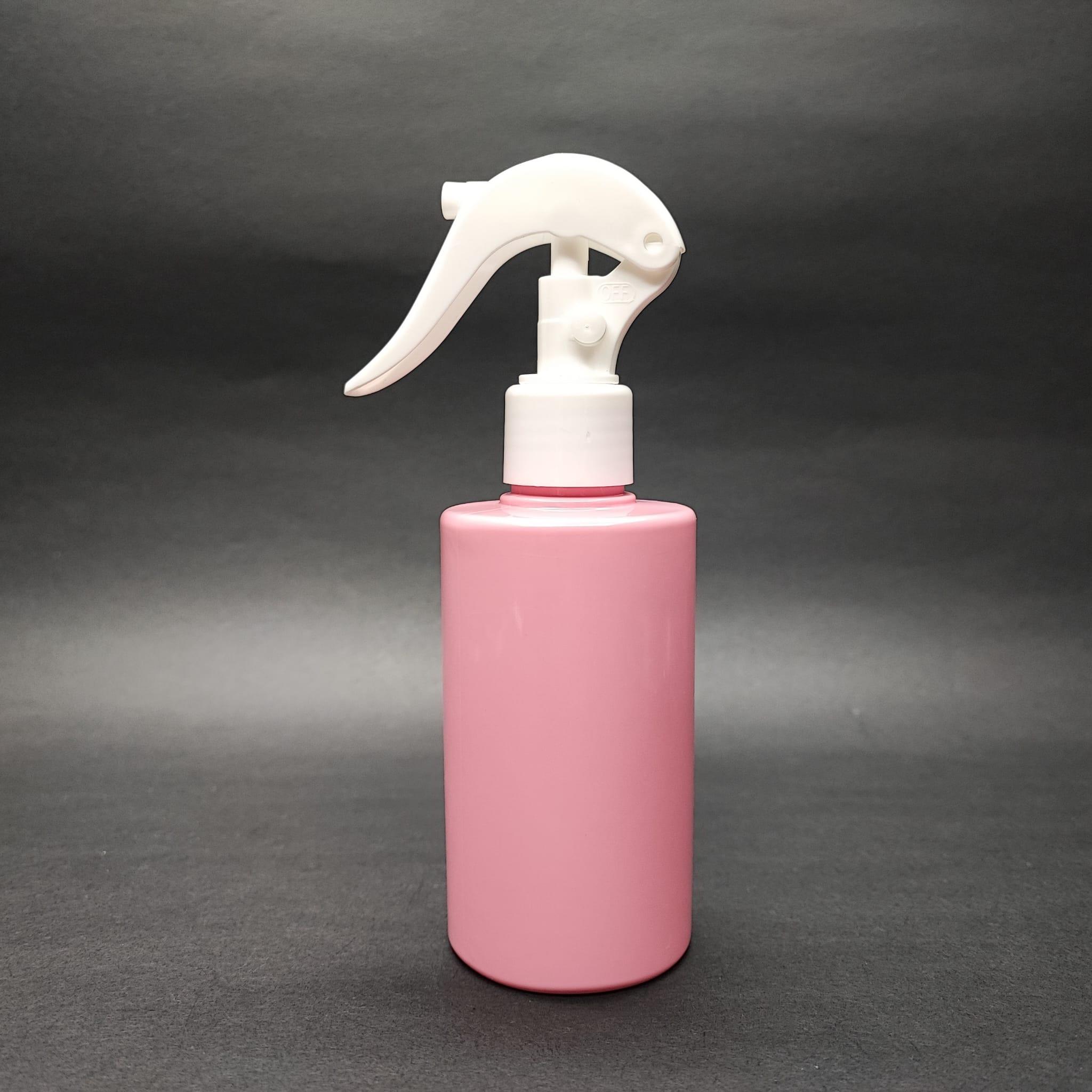 200 CC KÜT BOYUNLU SİLİNDİR PET ŞİŞE (24 GR) - BEYAZ TRİGER SPREYLİ (DUMAN PÜSKÜRTÜR) - 200 ML PLASTİK ŞİŞE - PEMBE
