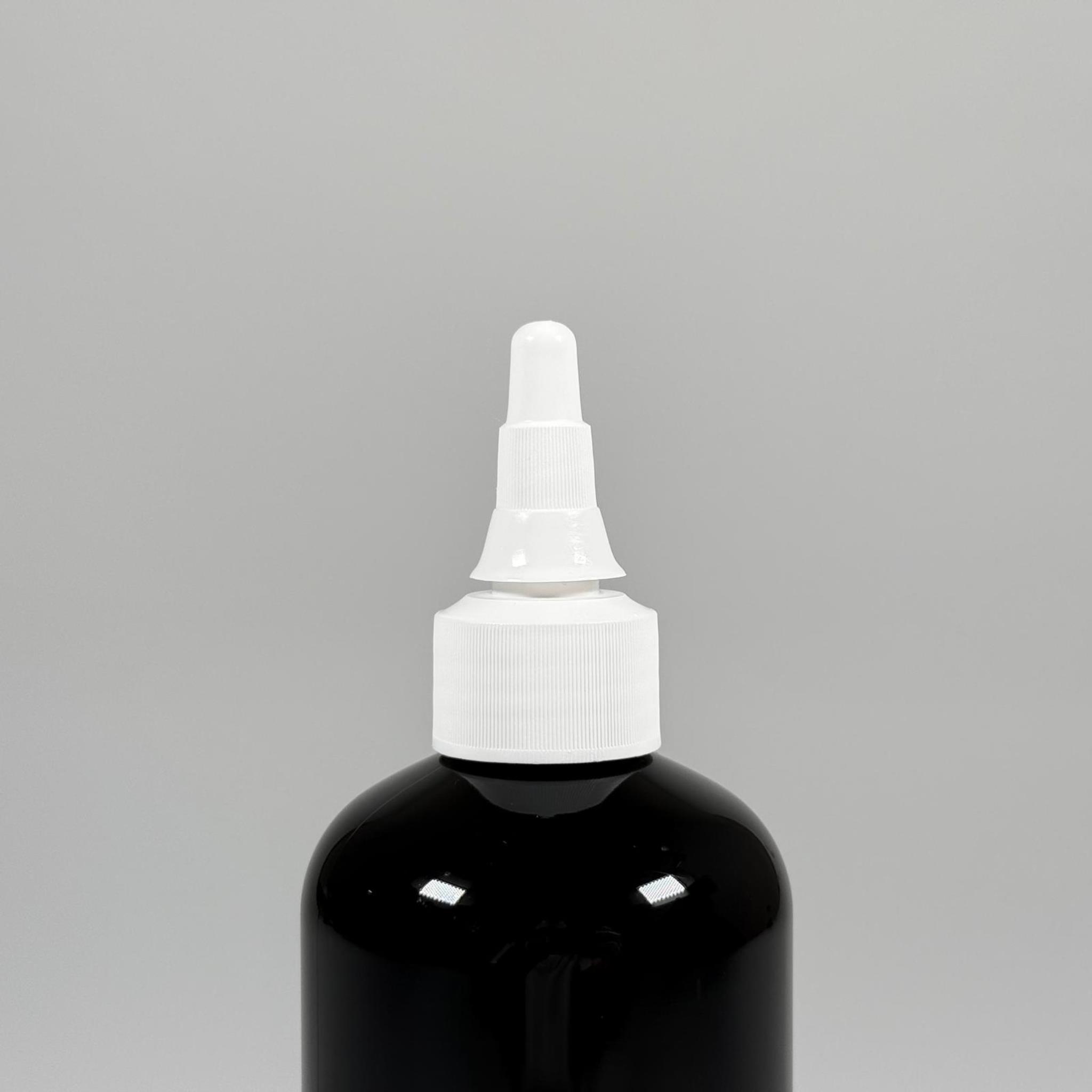 250 CC SİYAH ŞİŞE - BEYAZ ASANSÖR AKITICI KAPAKLI - 250 ML AKITICILI PLASTİK ŞİŞE - ZEYNEP MODEL PET ŞİŞE