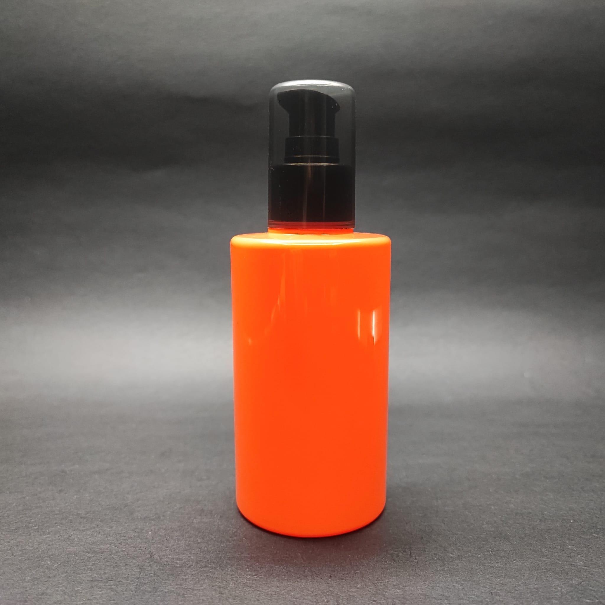 200 CC KÜT BOYUNLU SİLİNDİR PET ŞİŞE (24 GR) - SİYAH LOSYON POMPALI - 200 ML PLASTİK ŞİŞE - TURUNCU