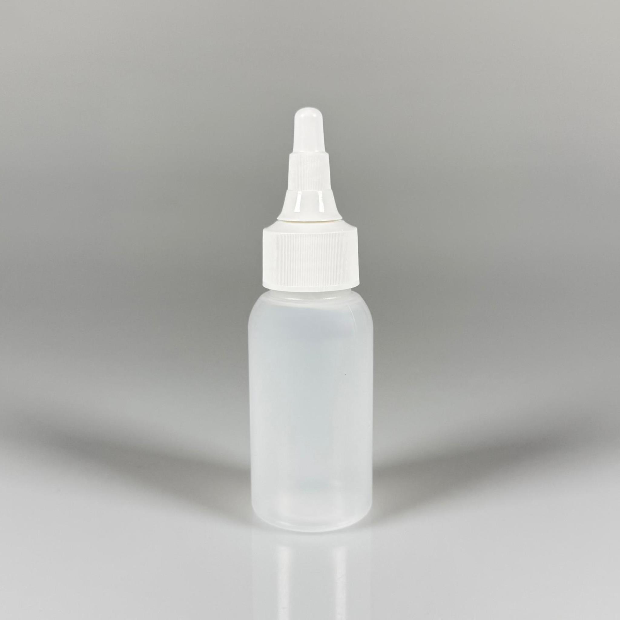 50 ML SIKILABİLİR YUMUŞAK POLİETİLEN PE PLASTİK ŞİŞE - BEYAZ ASANSÖR AKITICI SOS KAPAKLI - 50 cc sos, yağ, kartuş, mürekkep vb için boş şişeler