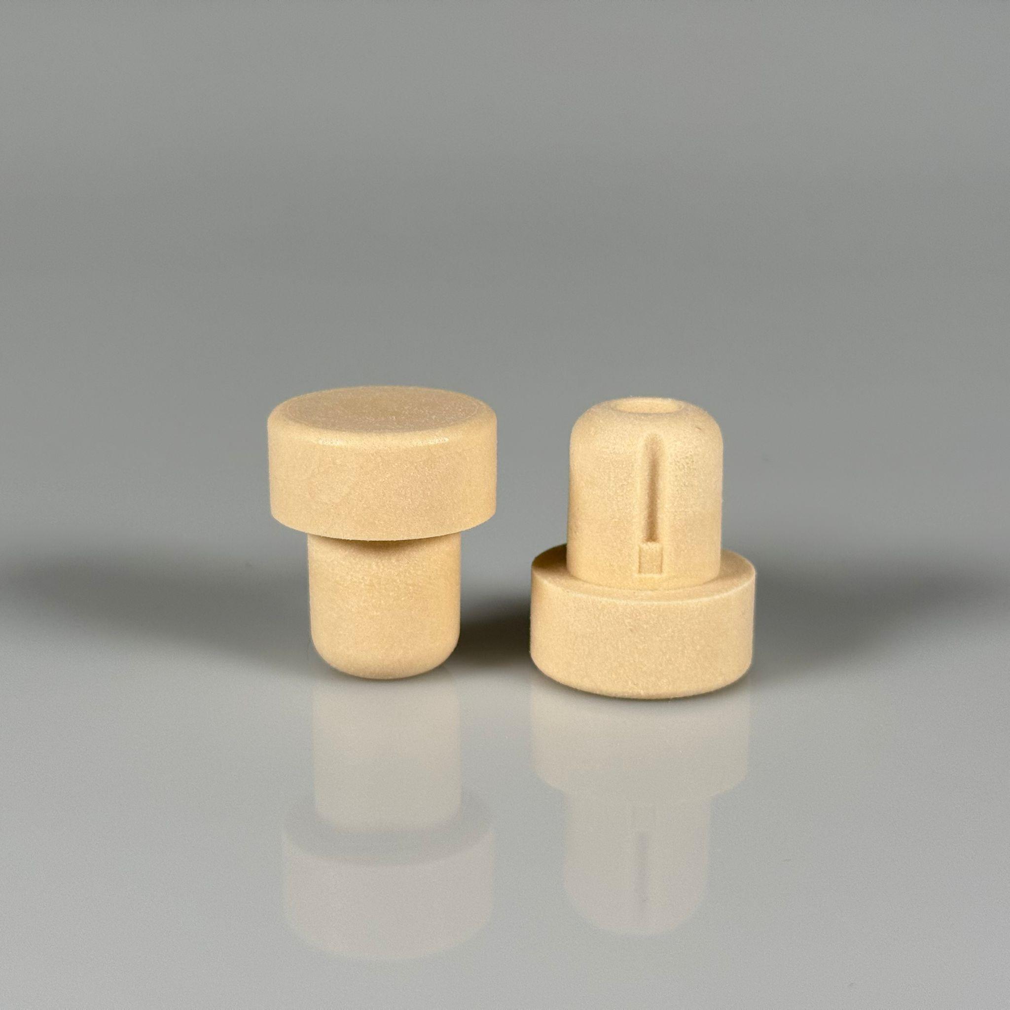 19,3 MANTAR  TIPA - SENTETİK T MANTAR TIPA - AHŞAP GÖRÜNÜMLÜ CAM ŞİŞE TIPASI