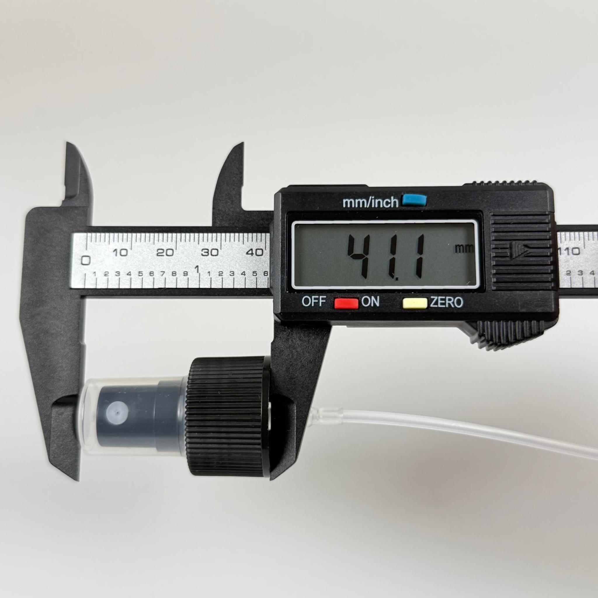 24 MM SPREY PARMAK SPREY SİYAH RENK - 24 MM VALF - ŞEFFAF KAPAKLI