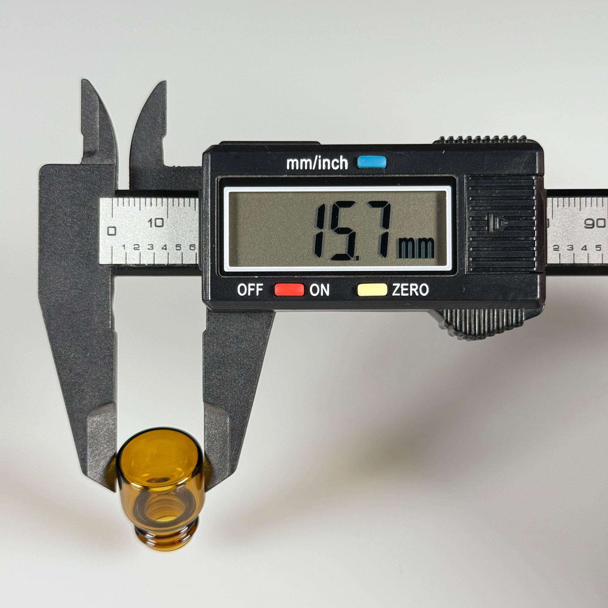 1 CC AMBER CAM ŞİŞE - 14 MM VİDALI AĞIZ - KAPAKSIZ 1 ML CAM ŞİŞE