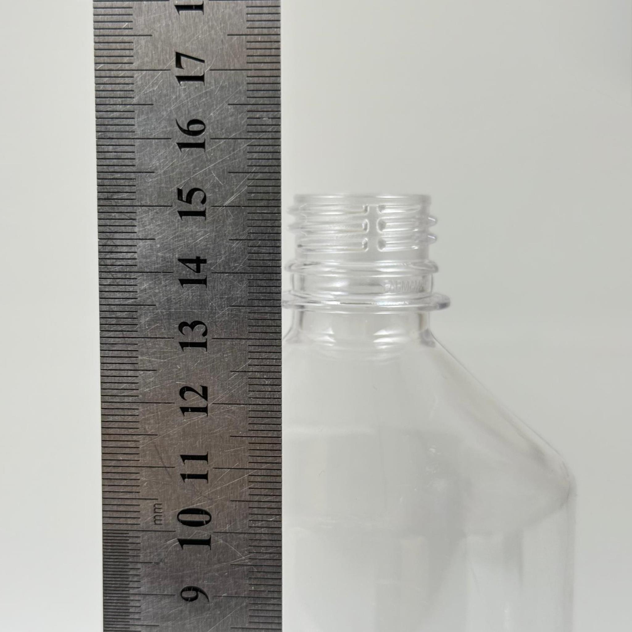 500 CC KÜT BOYUNLU ŞEFFAF PET ŞİŞE - KAPAKSIZ (28 AĞIZ) - 500 ML KALIN PET ŞİŞE