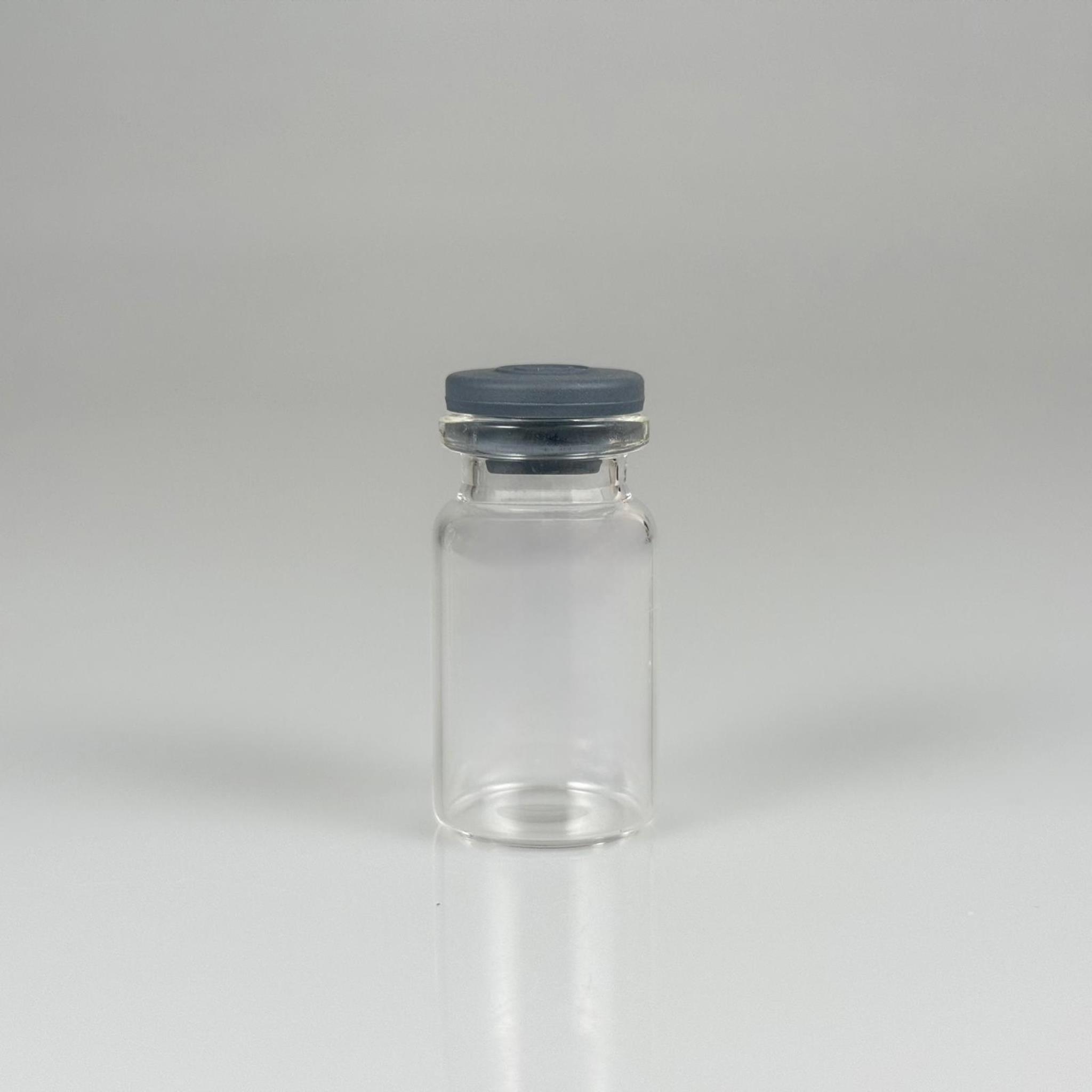 22x40 MM İNCE BOROSİLİKAT FLAKON CAM ŞİŞE 8 ML + BUTİL KAUÇUK TIPA 20 MM - ŞEFFAF CAM İLAÇ, ECZA, PENİSİLİN, MEDİKAL, LABORATUVAR, FARMASÖTİK ŞİŞELERİ