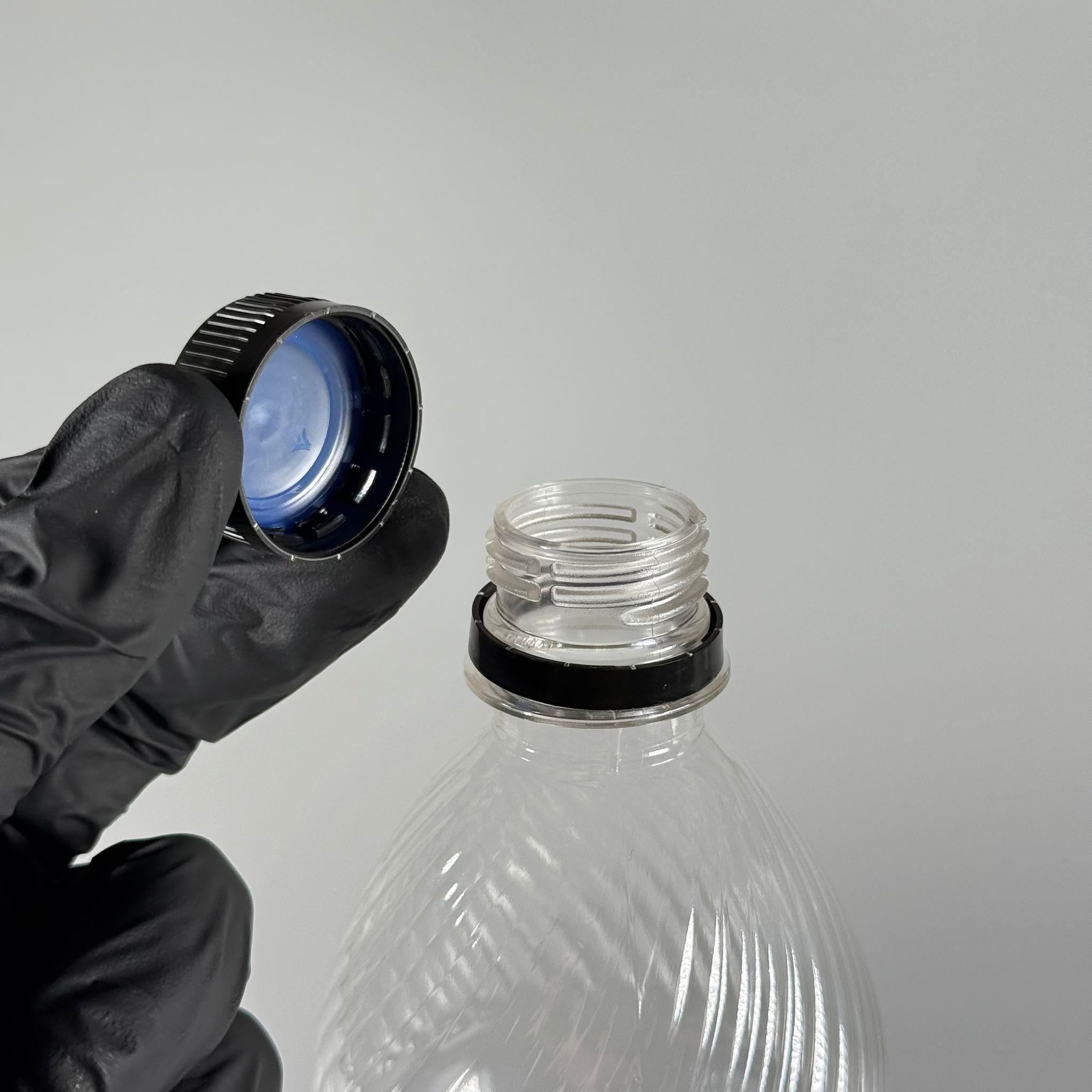 1 LT KİLİTLİ KAPAKLI PET ŞİŞE - SİYAH KAPAKLI 1 LİTRE BOŞ PET ŞİŞE