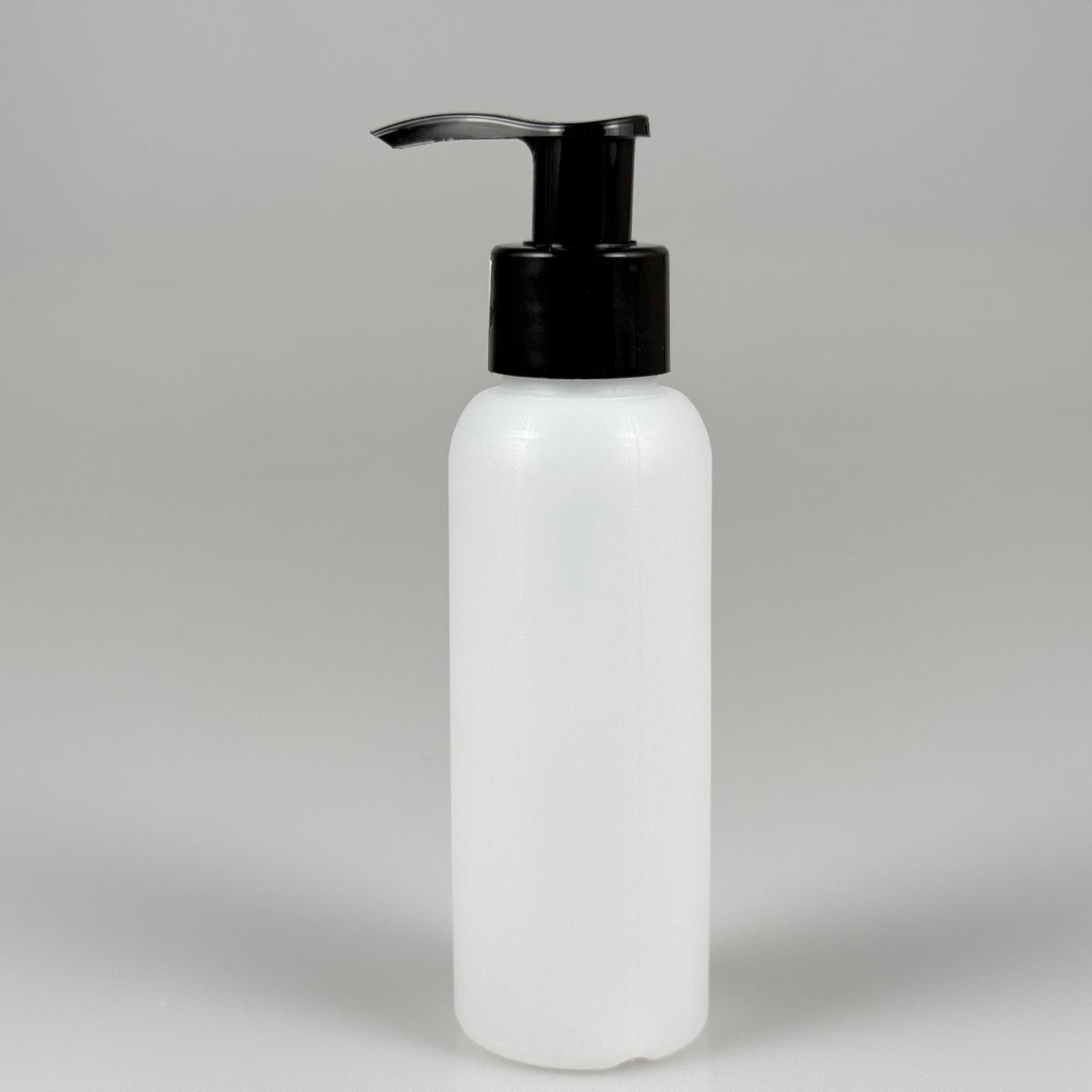 100 CC NATÜREL SERT POLİETİLEN ŞİŞE + SİYAH POMPALI ( 24 MM ) - 100 ML BEYAZ PLASTİK POMPALI SERT POLİETİLEN ŞİŞE  (YOĞUN KIVAMLI SIVILARDA TIKANMAZ)