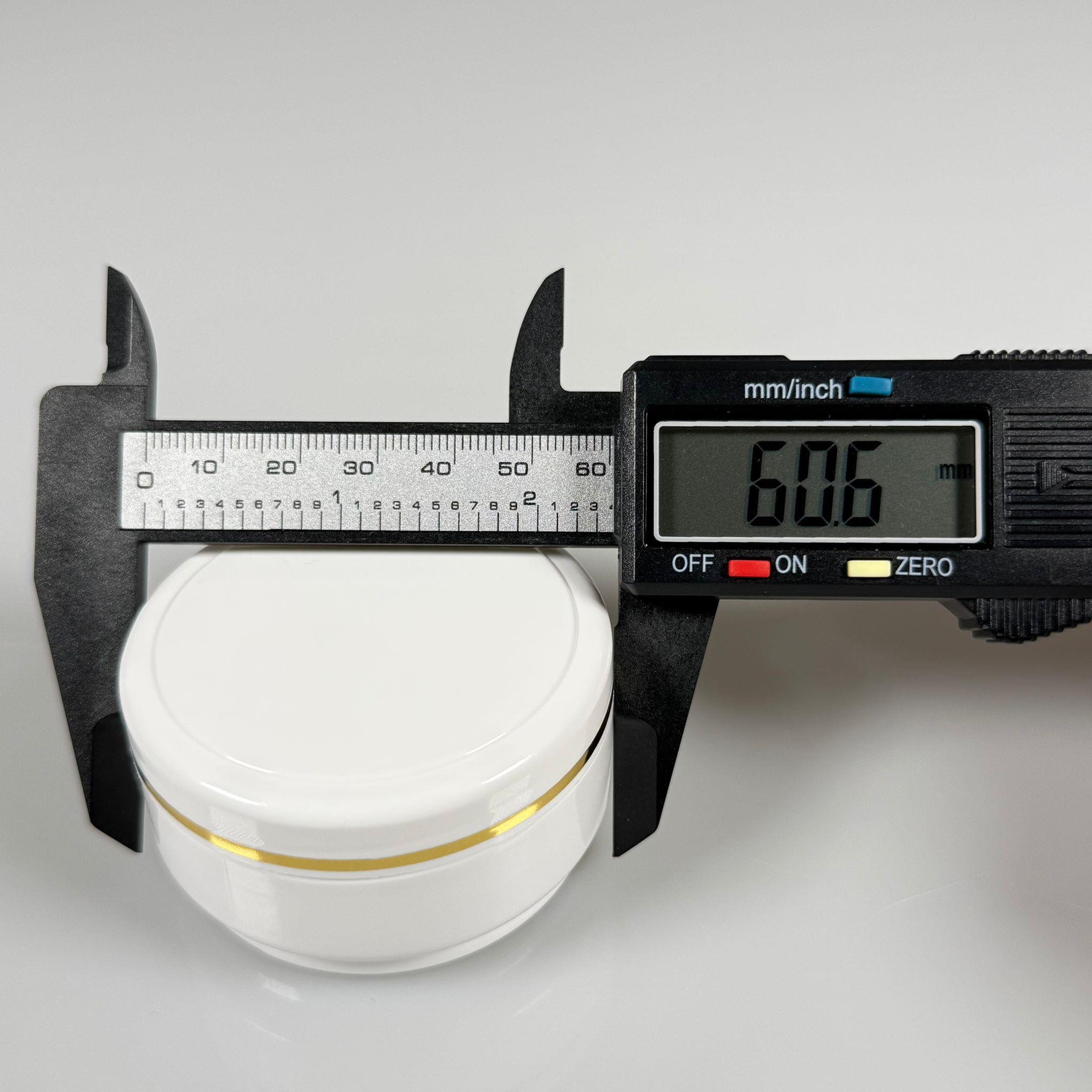 50 CC PİTY KREM KAVANOZU - KAPAKLI - BEYAZ - GOLD YALDIZLI KREM KUTUSU - KOZMETİK AMBALAJ