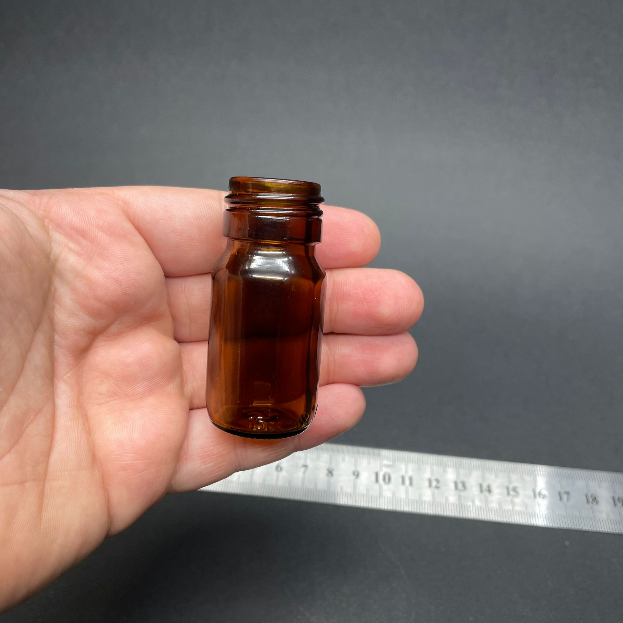 15 CC AMBER CAM ŞİŞE KAPAKSIZ (25 AĞIZ) - 15 ML ECZA ŞİŞESİ