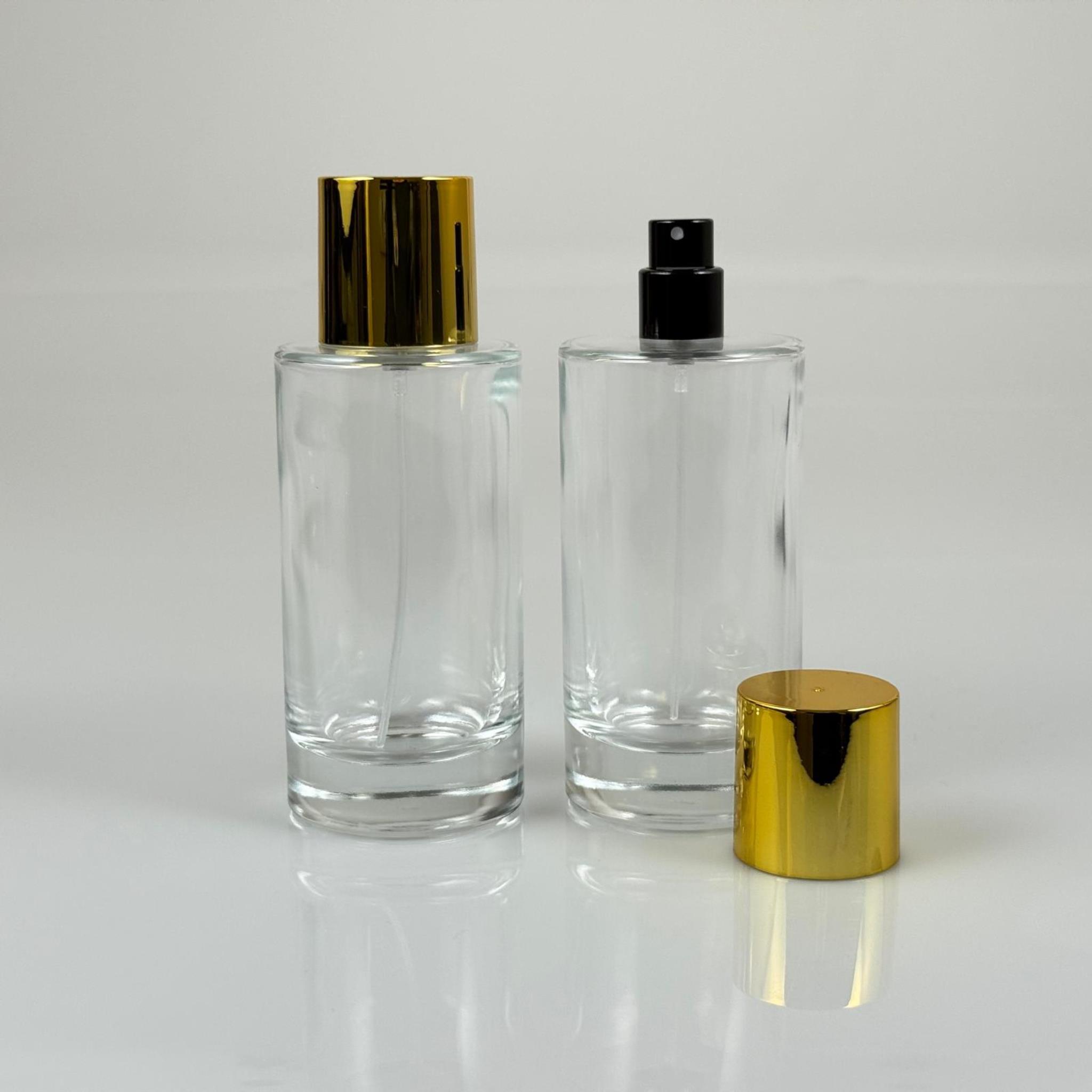 100 ML SİLİNDİR MODEL SAVAGE PARFÜM ŞİŞESİ - SİYAH METAL SPREYLİ + GOLD GENİŞ KAPAKLI (AĞIZ 15 MM GEÇME KOLAY KAPAMA)
