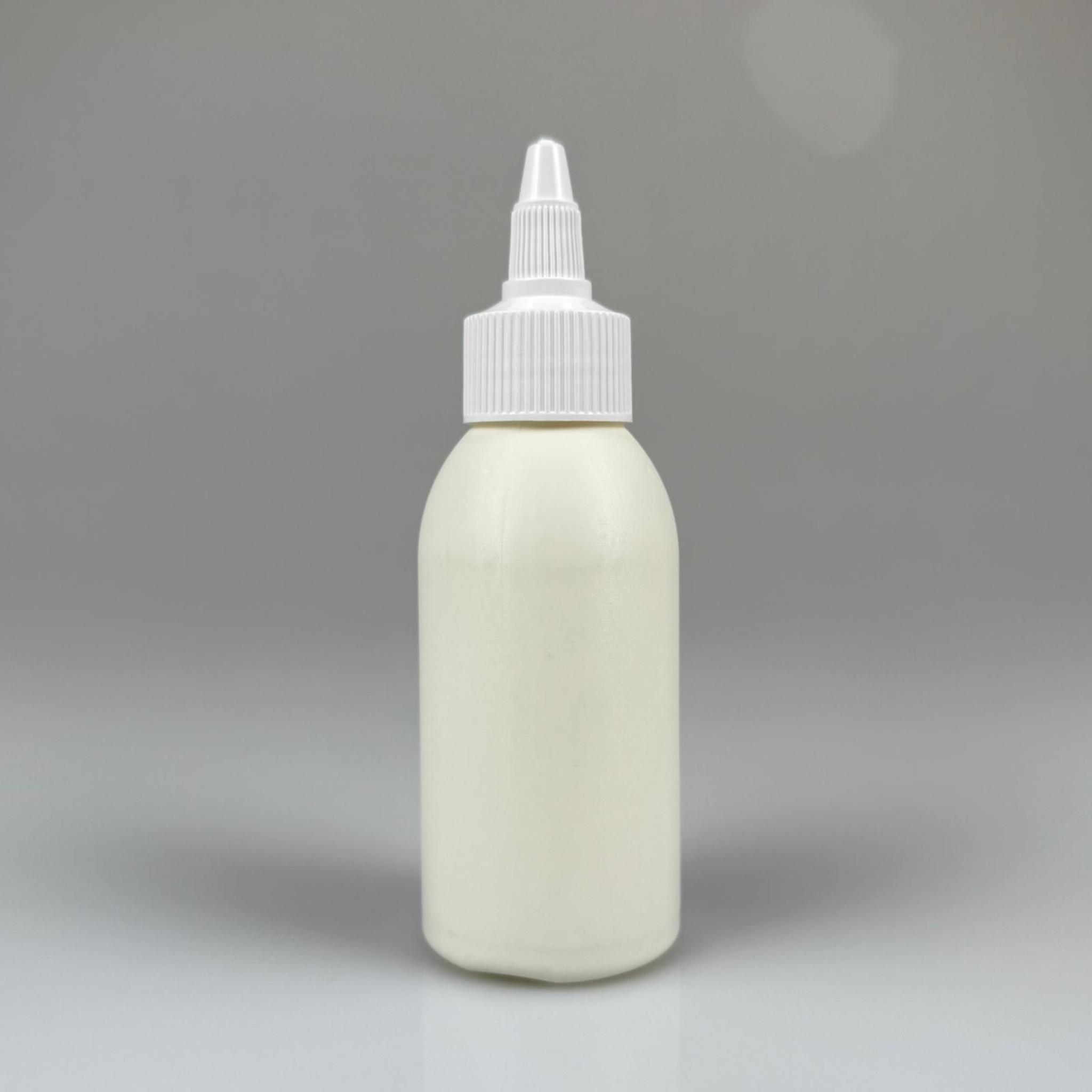 YAĞ, SOS, ACI SOS, SİRKE, SRIRACHA, MÜREKKEP, TUTKAL AKITICI VB BOŞ ŞİŞELERİ - BEYAZ SİVRİ TWİST AKITICI KAPAK + 100 ML BEYAZ POLİETİLEN PLASTİK ŞİŞE TAKIM