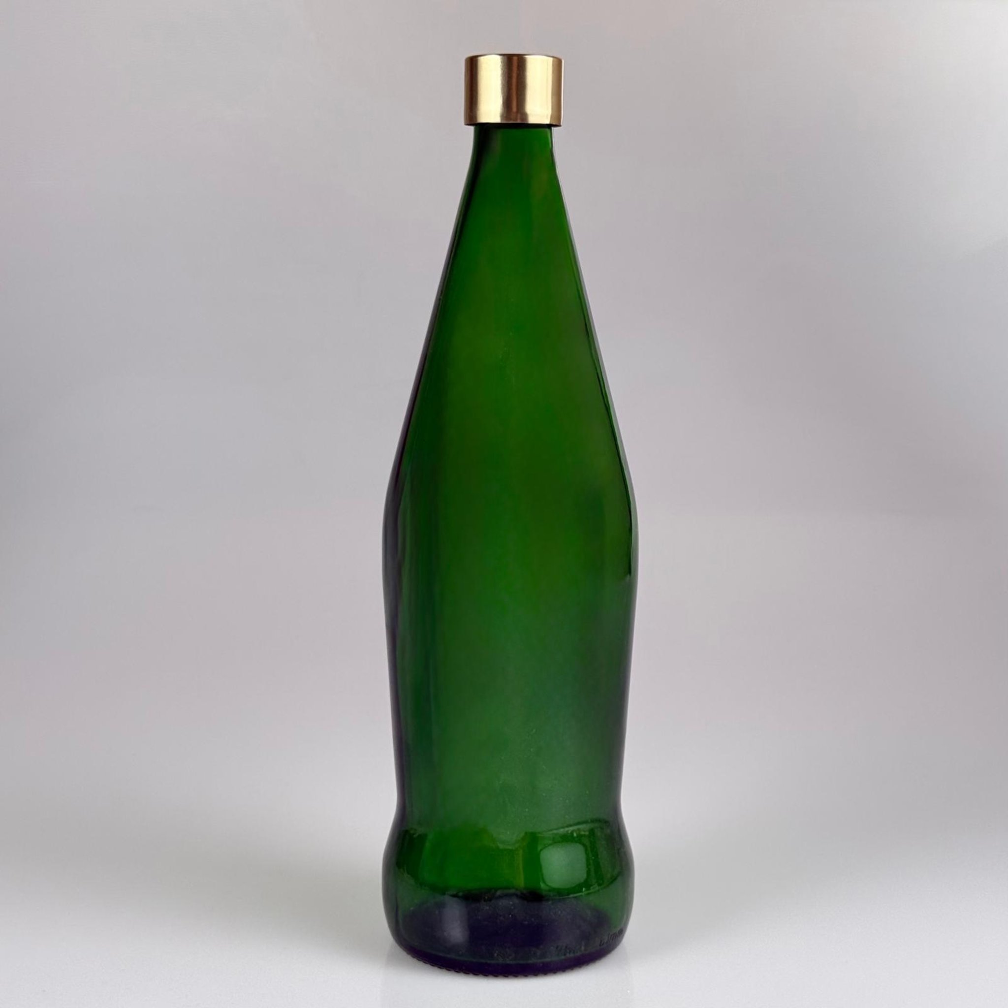 750 CC YEŞİL CAM ŞİŞE + ALÜMİNYUM KAPLAMALI GOLD KAPAKLI TAKIM - 750 ML YEŞİL ŞİŞE