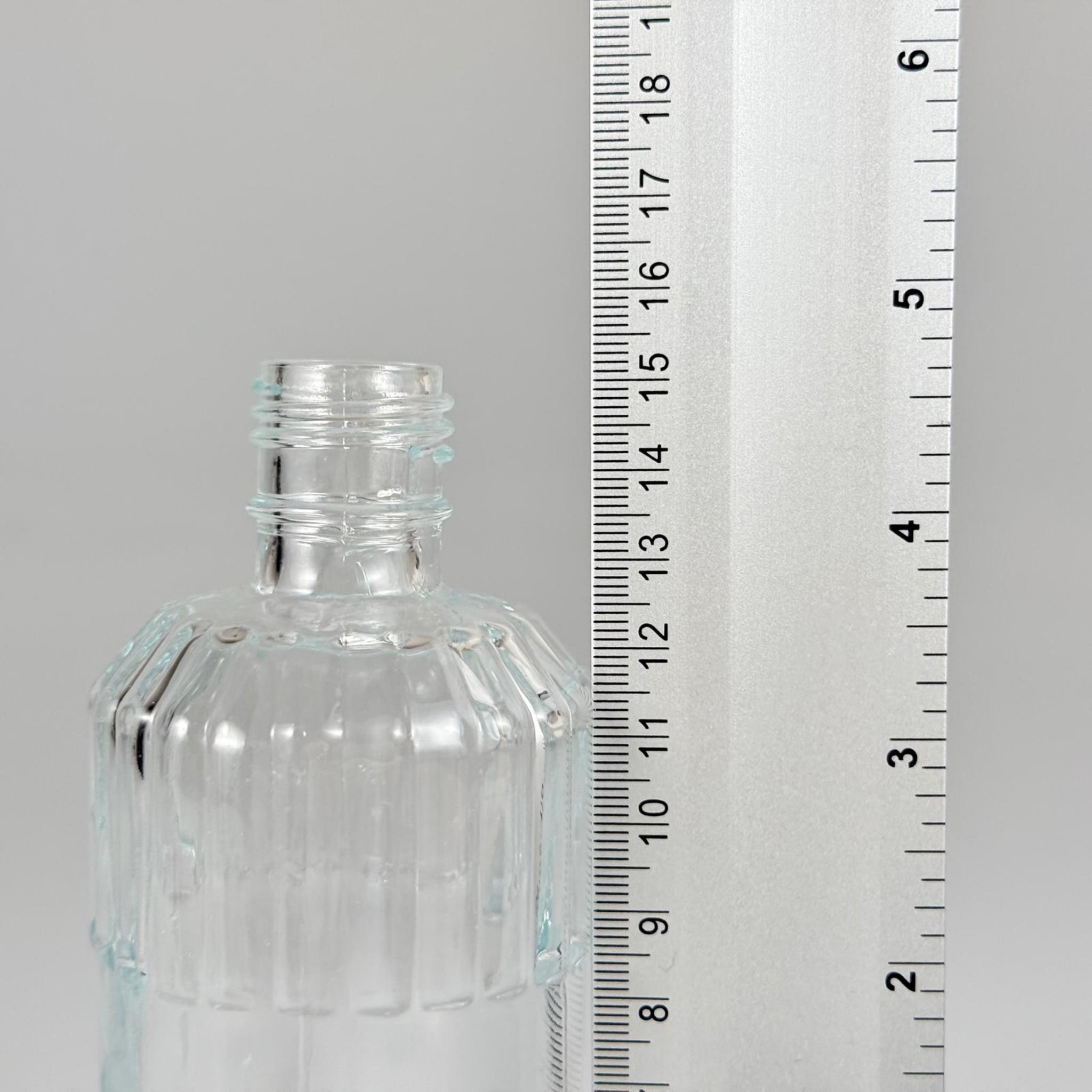 200 CC CAM SİLİNDİR ZÜMRÜT ÇİZGİLİ KOLONYA ŞİŞESİ 24 MM