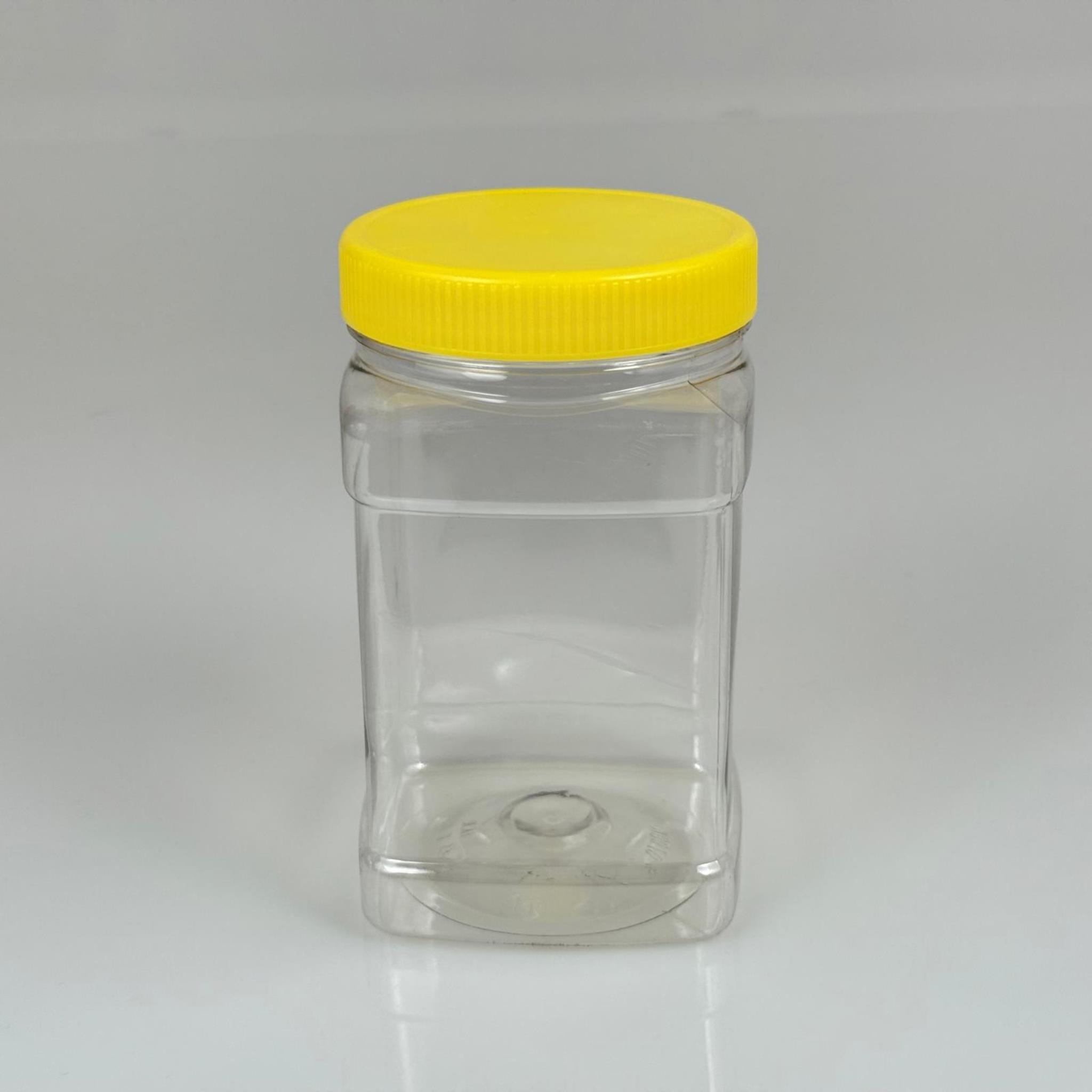 720 CC DOMBY KARE PET KAVANOZ - 720 ML SIZDIRMAZ KAPAKLI PLASTİK KAVANOZ - TURŞU, ZEYTİN, KURUYEMİŞ, BAHARAT KAVANOZLARI VB ALANLARDA KULLANILABİLİR