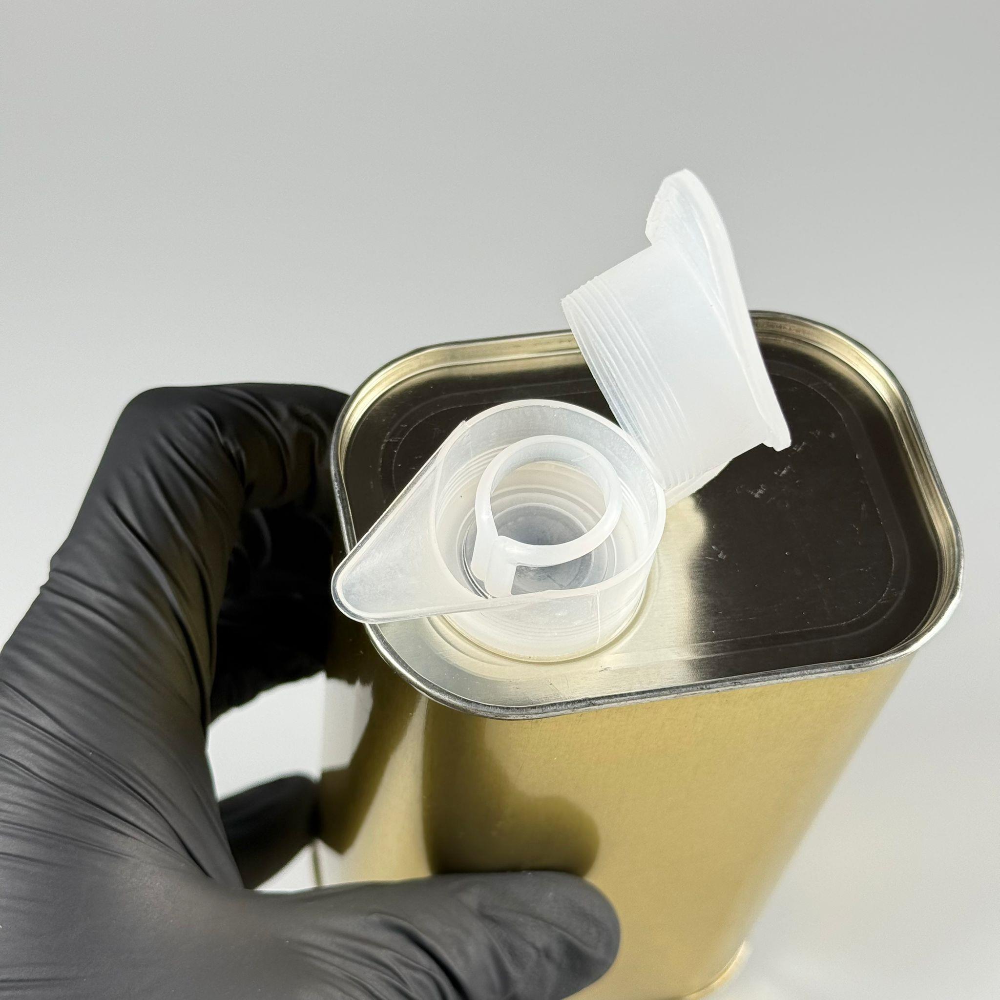 0,5 LT YAĞ TENEKESİ - GOLD - 500 CC ZEYTİNYAĞ TENEKESİ -AKITICILI KAPAKLI