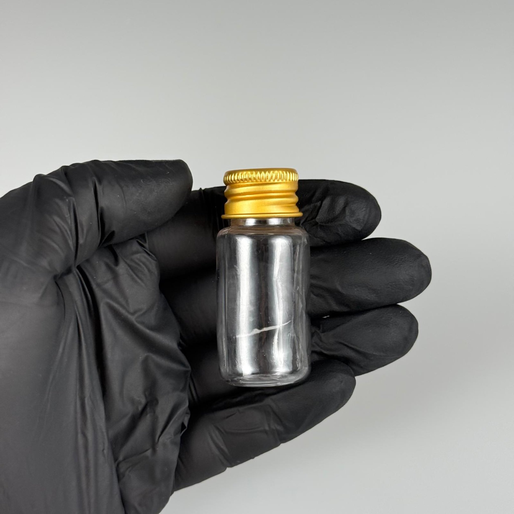 10 CC ŞEFFAF PET SHOT ŞİŞE - KÖPÜK CONTALI GOLD ALÜMİNYUM METAL KAPAKLI TAKIM - 10 ML PLASTİK ŞİŞE