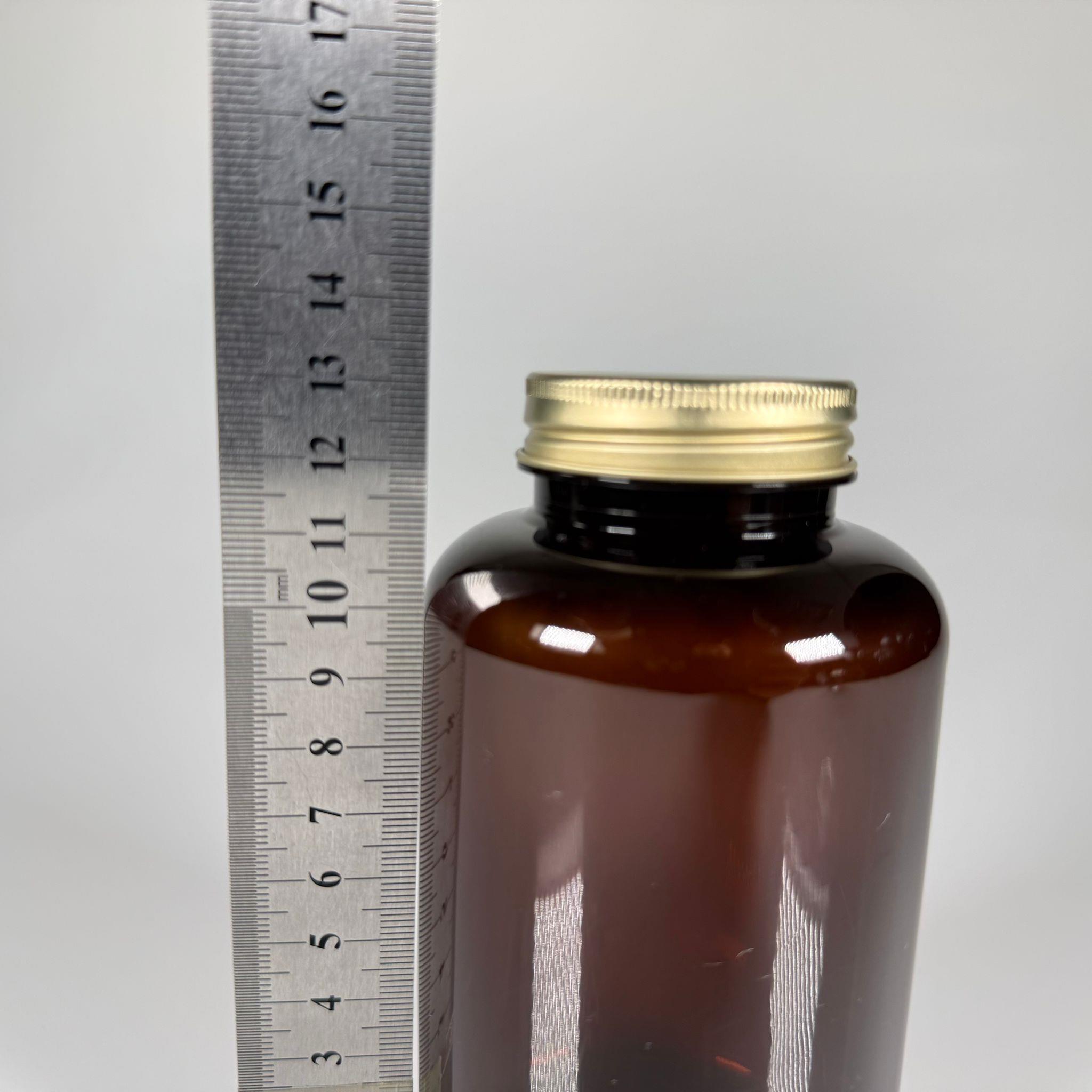 400 CC AMBER PET TABLET ŞİŞESİ - GOLD KAPAKLI + KENDİNDEN YAPIŞKANLI KÖPÜK CONTALI - 400 ML KAPSÜL KUTUSU - İLAÇ ŞİŞESİ - MEDİKAL HAP ŞİŞESİ - FARMASÖTİK KAVANOZ