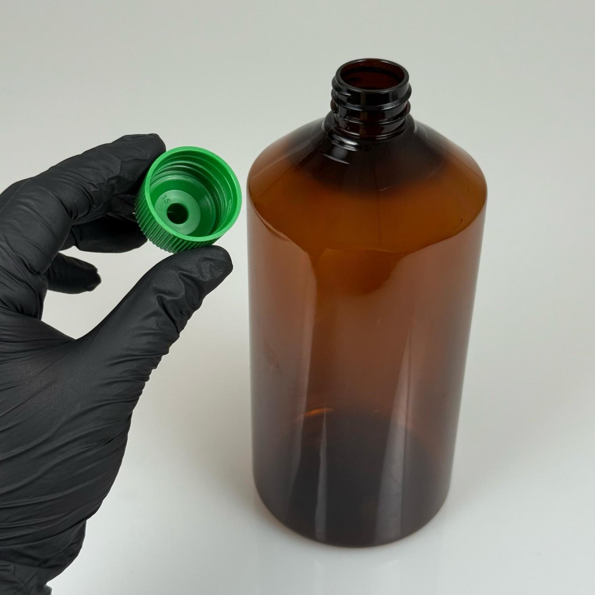 ZEYTİNYAĞI, SOS, ACI SOS, SİRKE, SRIRACHA VB BOŞ ŞİŞELERİ - YEŞİL SİVRİ TWİST AKITICI KAPAK + 1000 ML AMBER KAHVERENGİ PET PLASTİK ŞİŞE TAKIM
