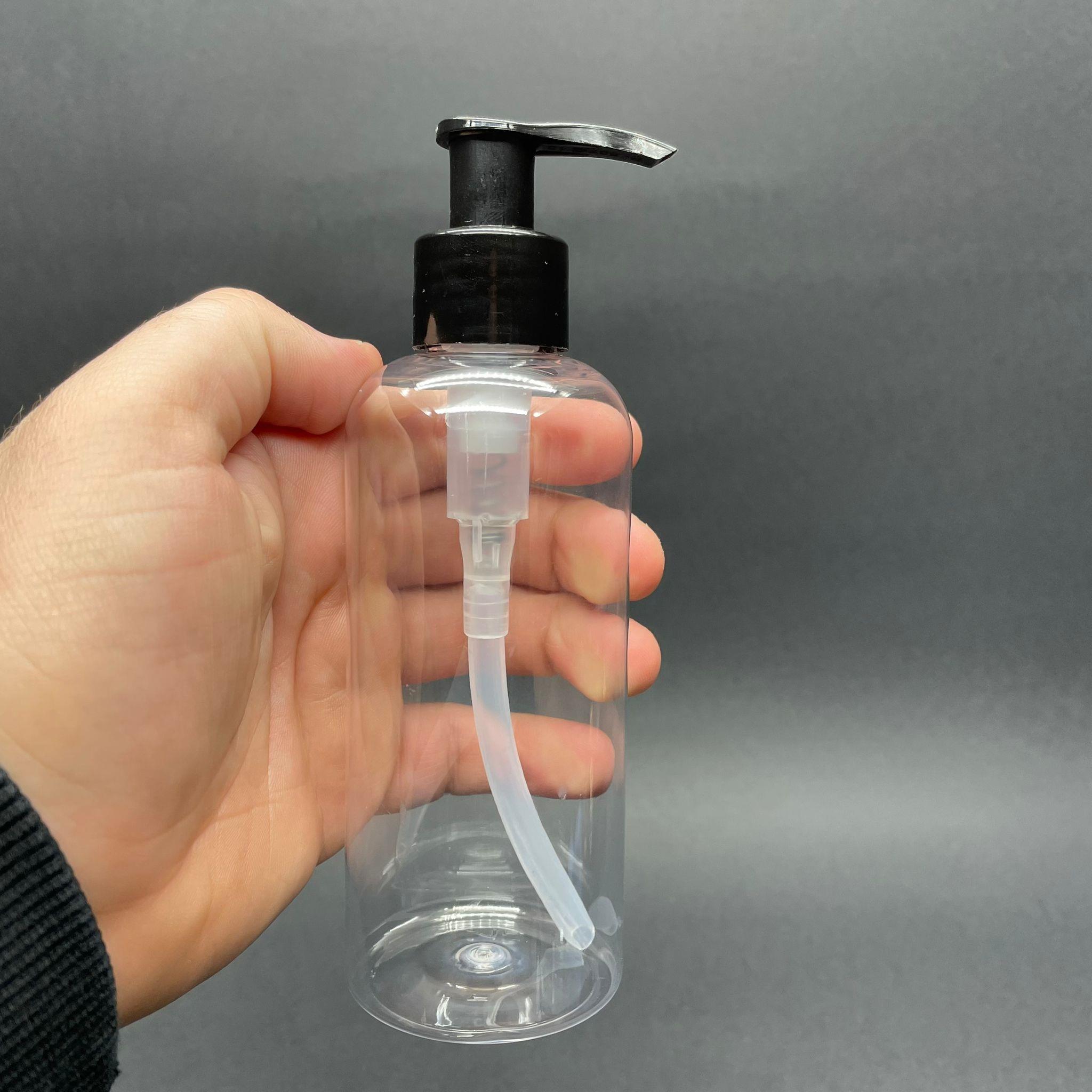 200 CC PET ŞİŞE - SİYAH POMPALI - 200 ML POMPALI PLASTİK ŞİŞE