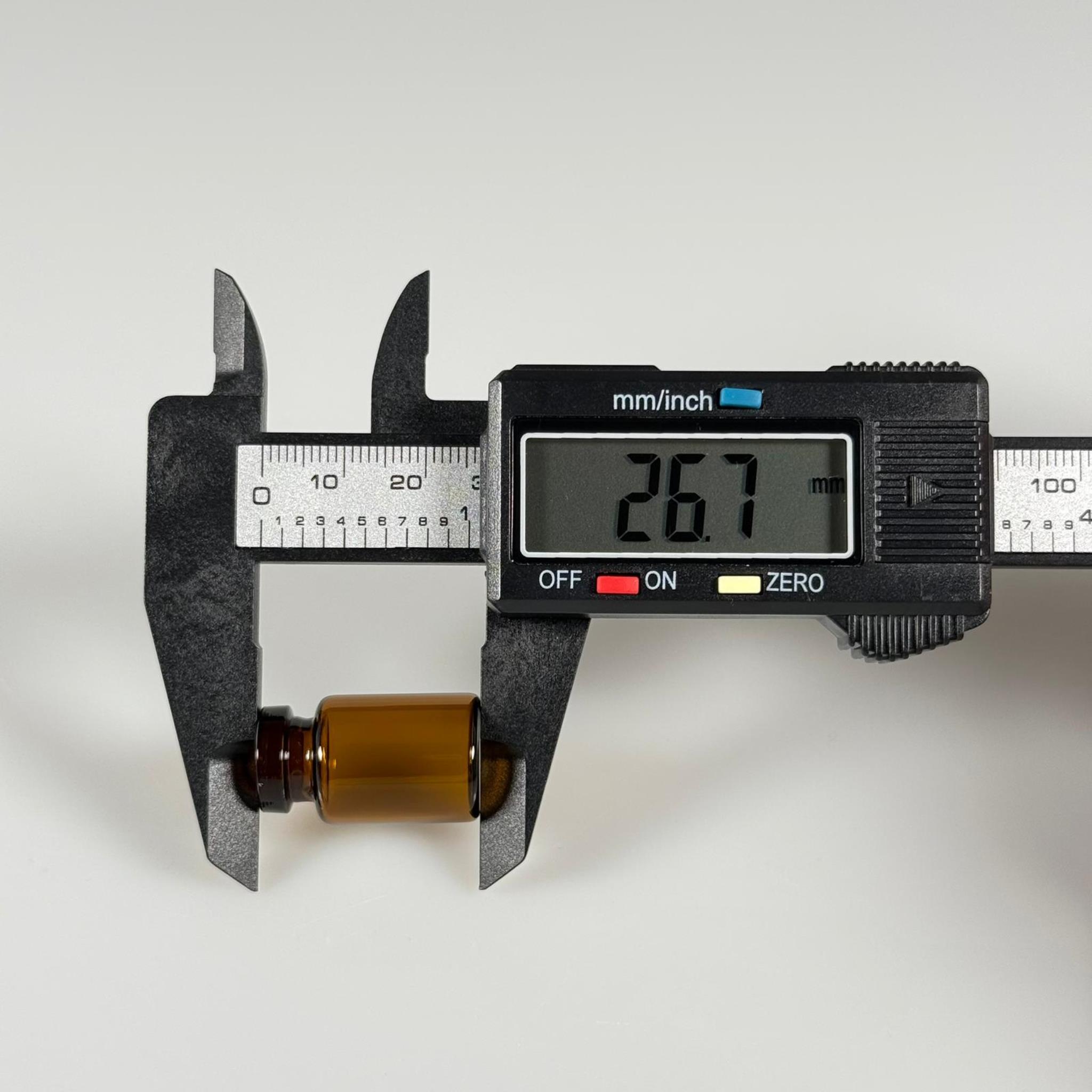 BOROSİLİKAT AMBER CAM ŞİŞE - 2 CC - 16x27 MM - ÇEKME CAM BORU FLAKON İNCE PENİSİLİN ŞİŞESİ - AĞIZ ÇAPI 13 MM