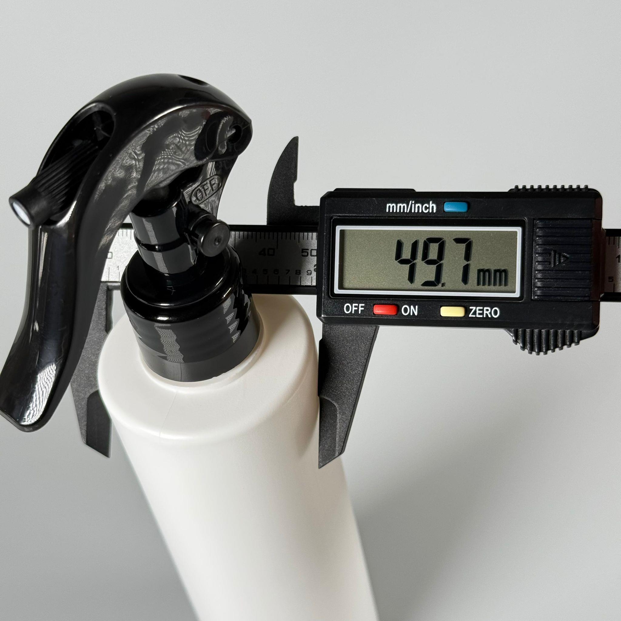 200 CC (SİLME 250 CC) BEYAZ SİLİNDİR MODEL MAT SERT POLİETİLEN ŞİŞE - SİYAH TRİGER SPREYLİ - 200 ML BEYAZ SPREYLİ PLASTİK ŞİŞE