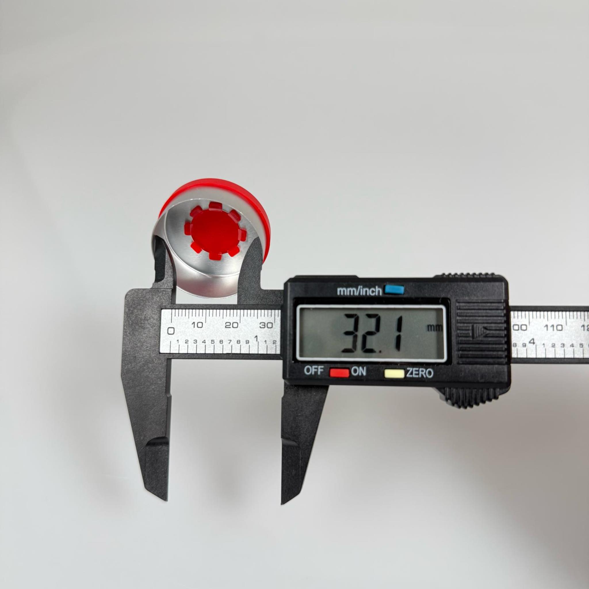 32 MM FLAKON FLİP-OFF ÜSTÜ PLASTİK ALÜMİNYUM KAPAK KIRMIZI