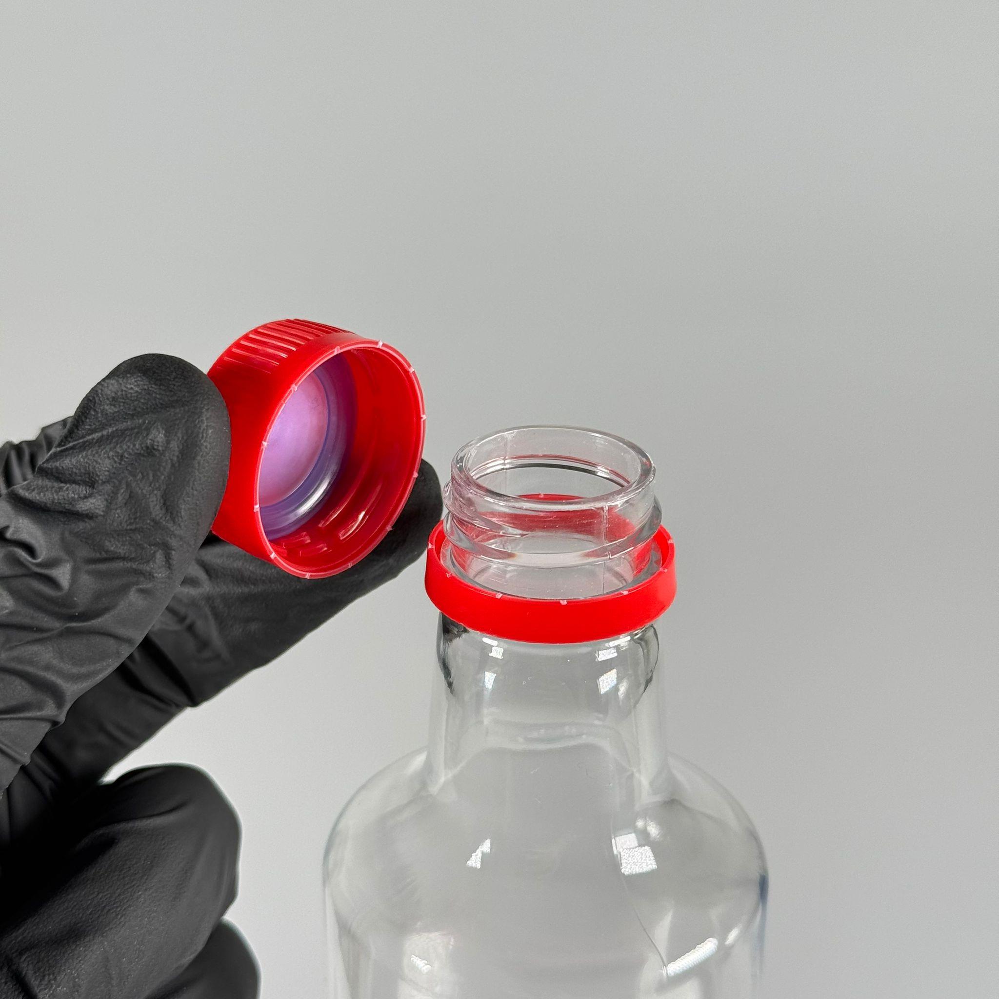 500 CC DORİKA SİLİNDİR PET ŞİŞE - CONTALI KİLİTLİ KIRMIZI KAPAKLI -  (60 GR) CAM GÖRÜNÜMLÜ SERT KALIN KIRILMAZ 500 ML SİLİNDİR PLASTİK ŞİŞE