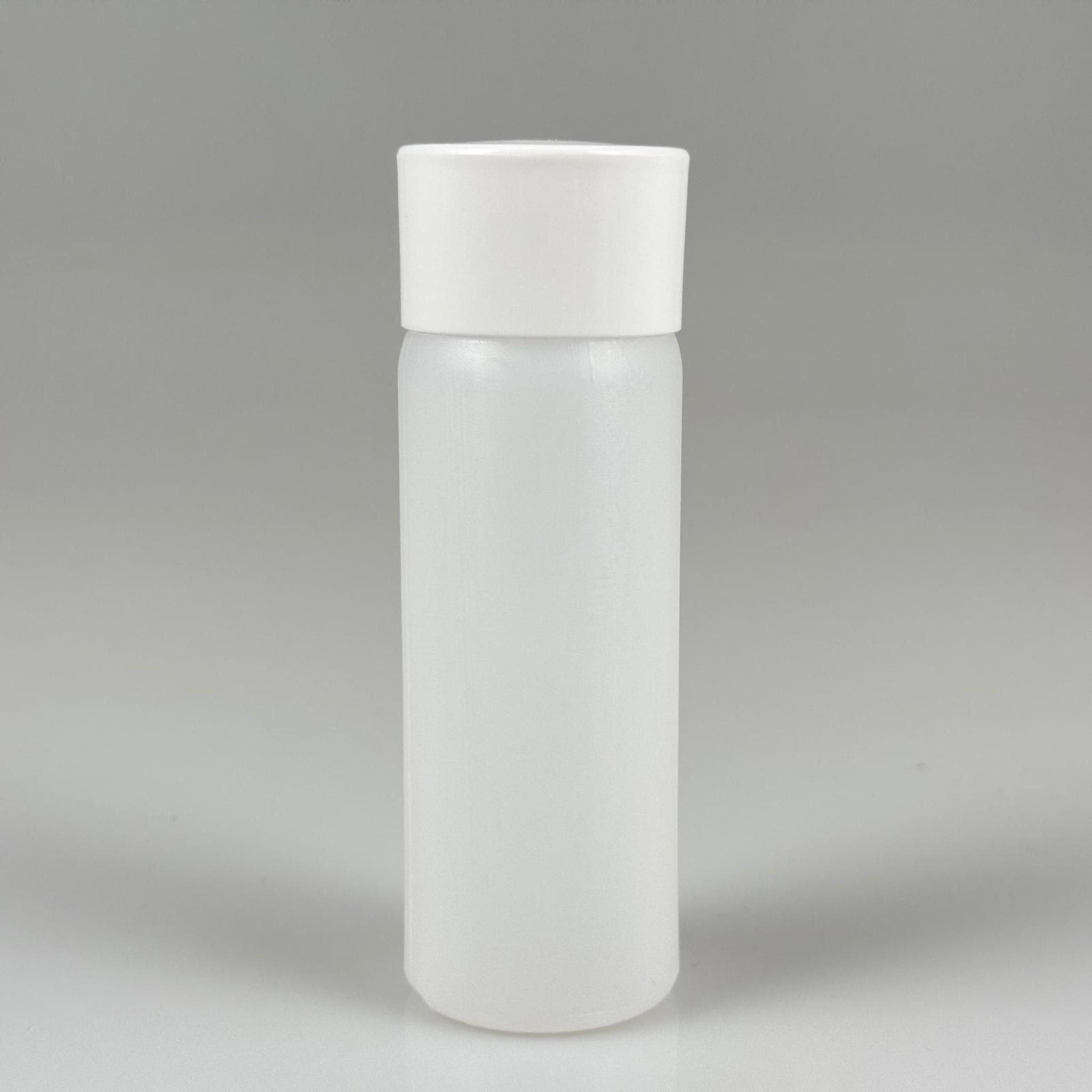 100 CC NATÜREL SERT POLİETİLEN ŞİŞE + BEYAZ GENİŞ PLASTİK KAPAKLI ( 24 MM ) + PLASTİK TIPALI - 100 ML SERT POLİETİLEN ASETON ŞİŞESİ