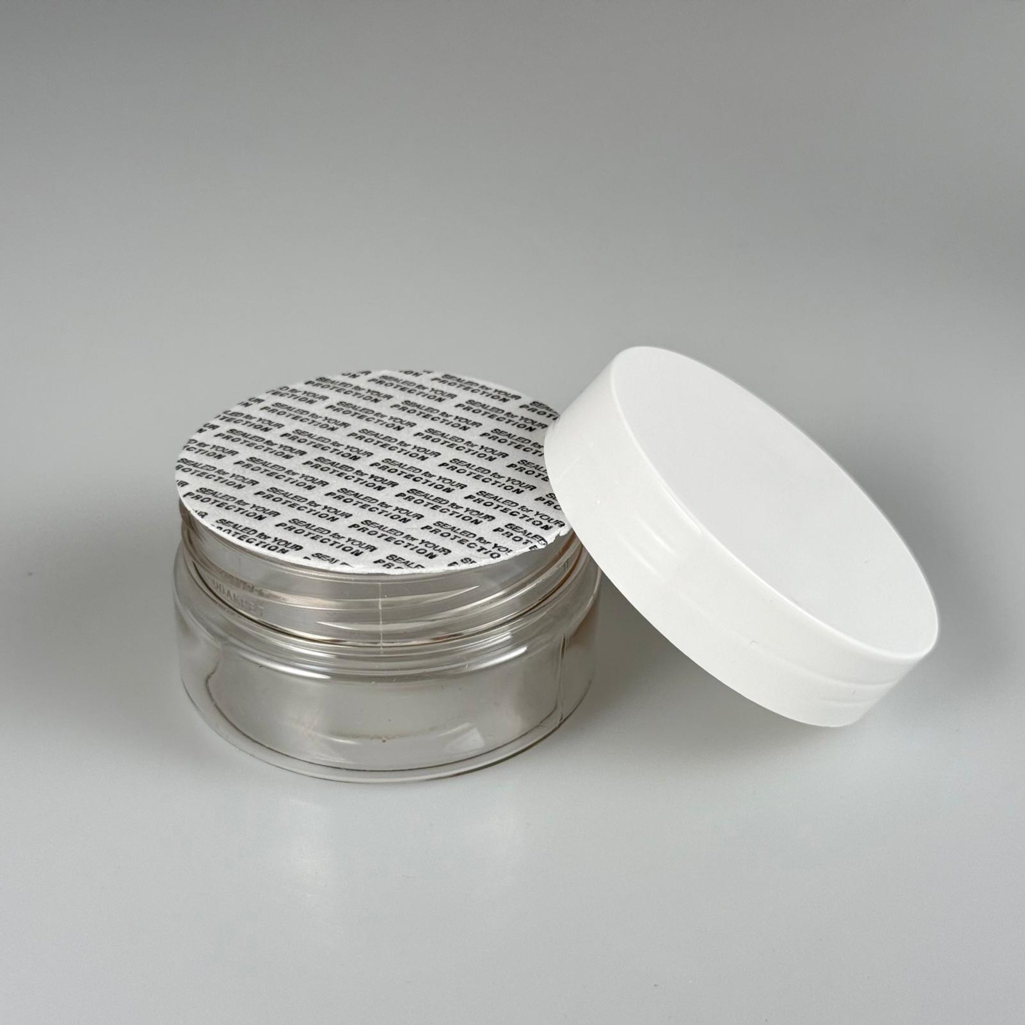 50 CC PET KAVANOZ- BEYAZ KAPAKLI + KENDİNDEN YAPIŞKANLI CONTALI (SIZDIRMAZLIK SAĞLAR) - 50 ML PLASTİK KAVANOZ - KREM KAVANOZU
