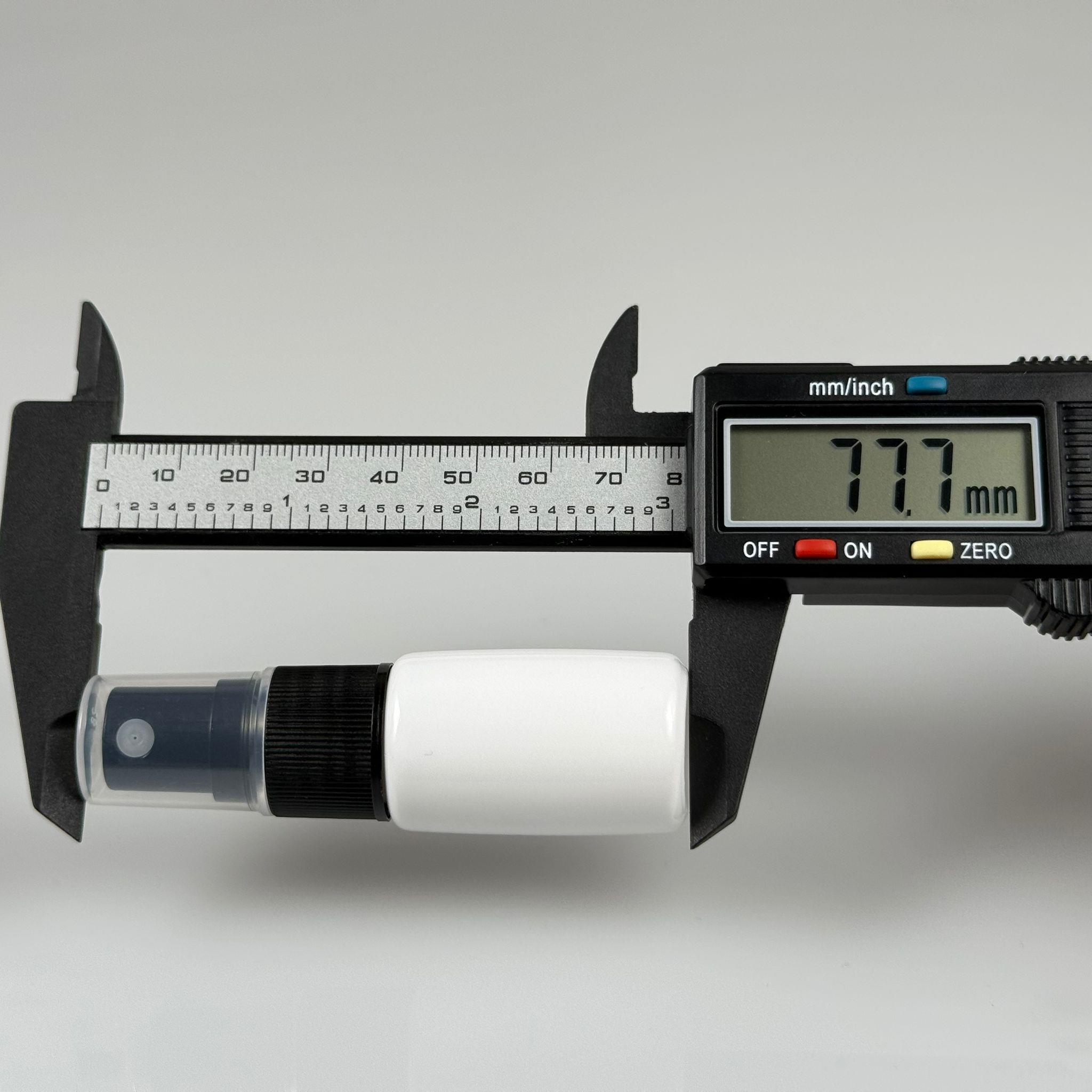 10 CC BEYAZ PET ŞİŞE - SİYAH SPREYLİ TESTER 10 ML PLASTİK ŞİŞE
