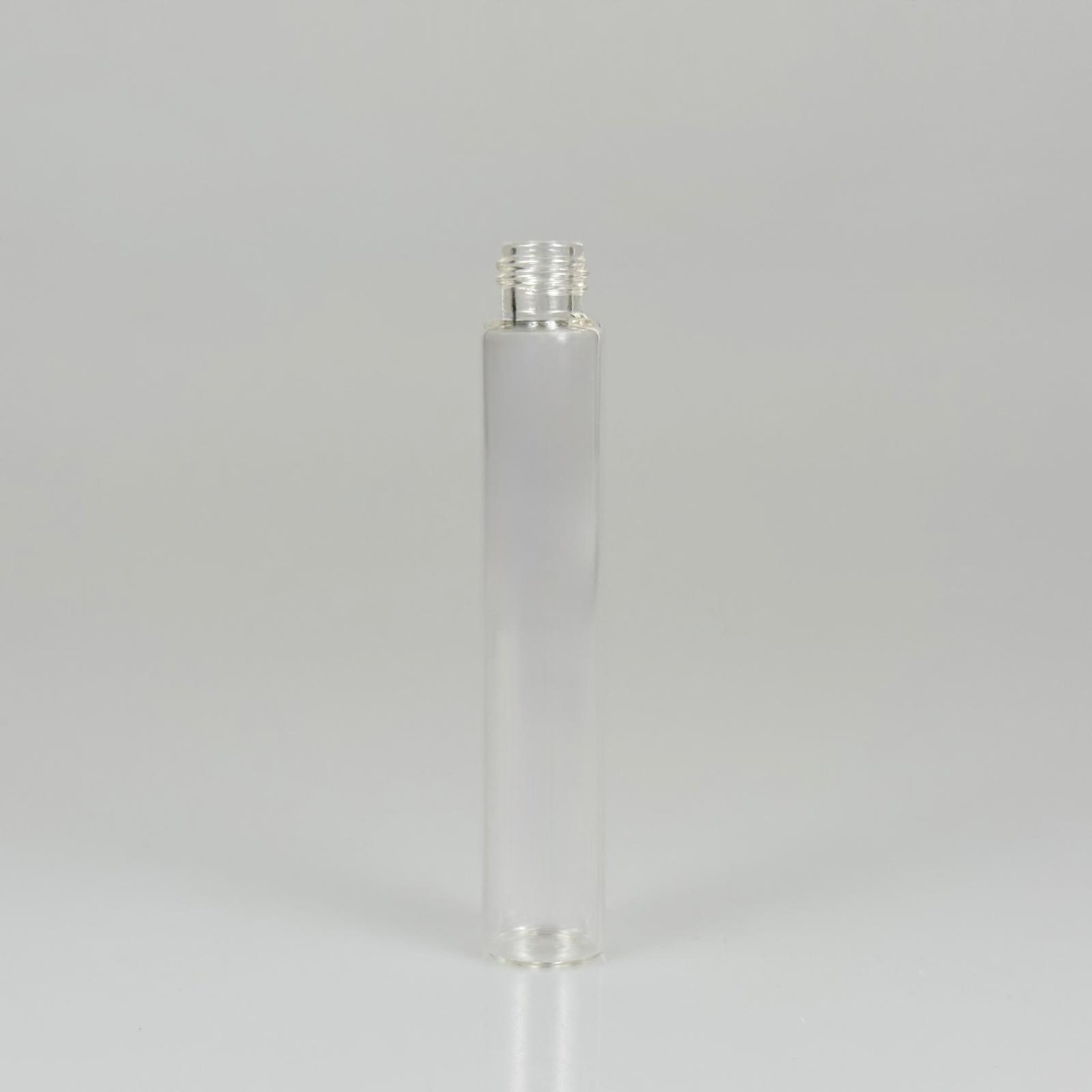 15 CC ŞEFFAF İNCE CAM ŞİŞE - 14 MM VİDALI AĞIZ - KAPAKSIZ 15 ML CAM ŞİŞE