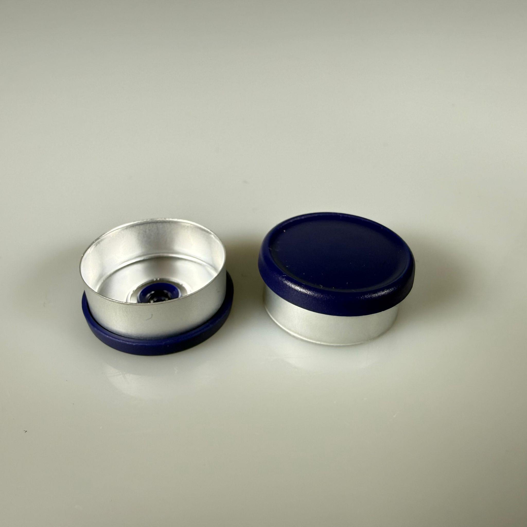 PENİSİLİN ALÜMİNYUM FLAKON KAPAK LACİVERT -  20 MM DÜZ RENKLİ FLİP-OFF KAPAK