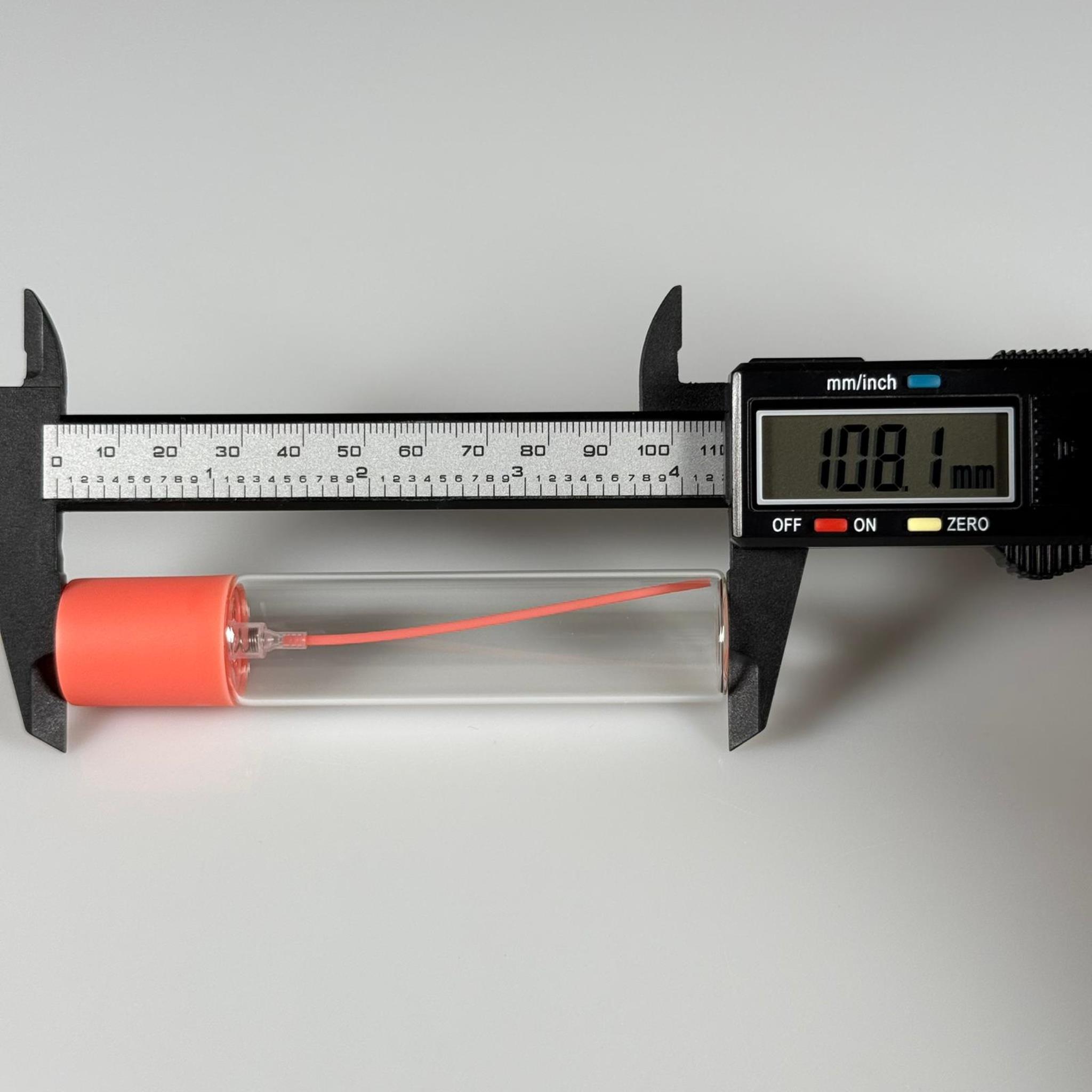 PARFÜM ŞİŞESİ 25 ML - 25 CC PARFÜM AMBALAJI VALFLİ (GEÇME AĞIZ) CAM KALEM PARFÜM İÇİN ŞİŞELERİ - TURUNCU SPREY + KAPAKLI SET TAKIM