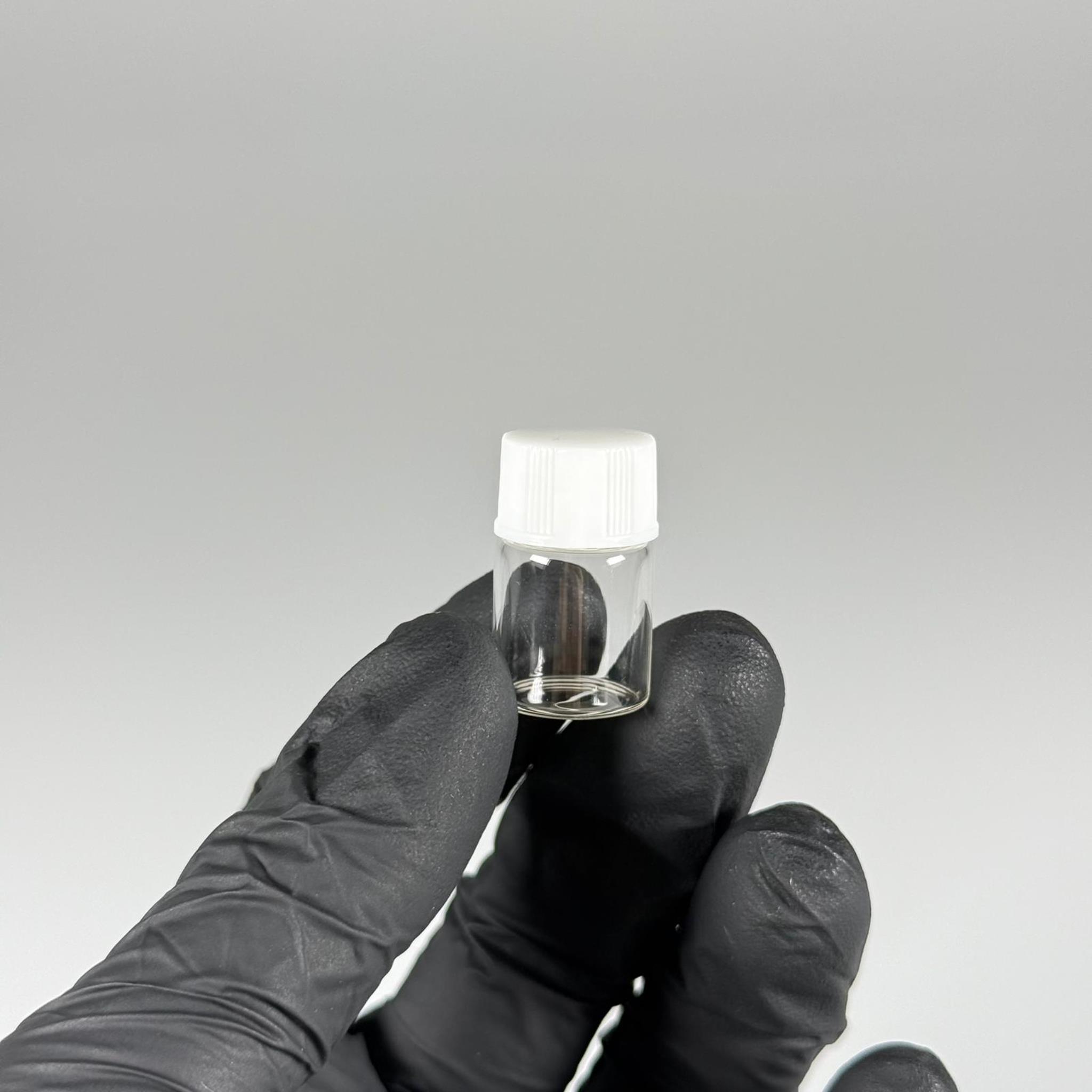 2 CC ŞEFFAF CAM ŞİŞE - BEYAZ KAPAKLI - 2 ML KAPAKLI CAM ŞİŞE