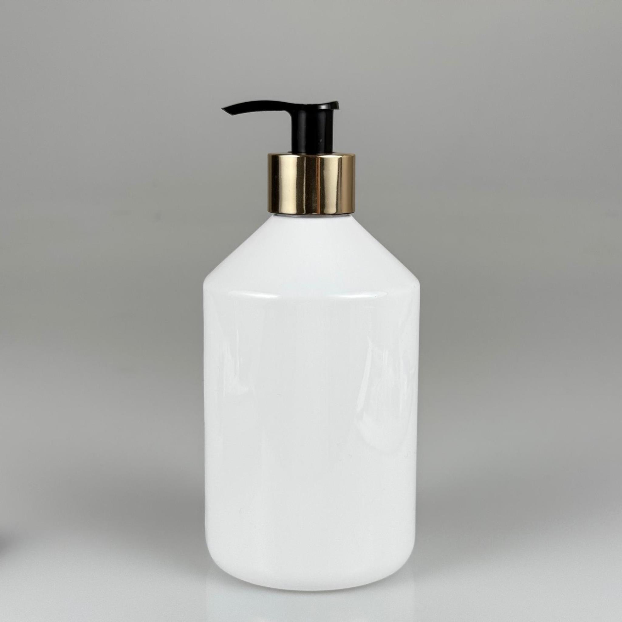 500 CC BEYAZ PET ŞİŞE - 500 ML BEYAZ PLASTİK ŞİŞE GOLD POMPALI - SIVI SABUN POMPALI PLASTİK ŞİŞE