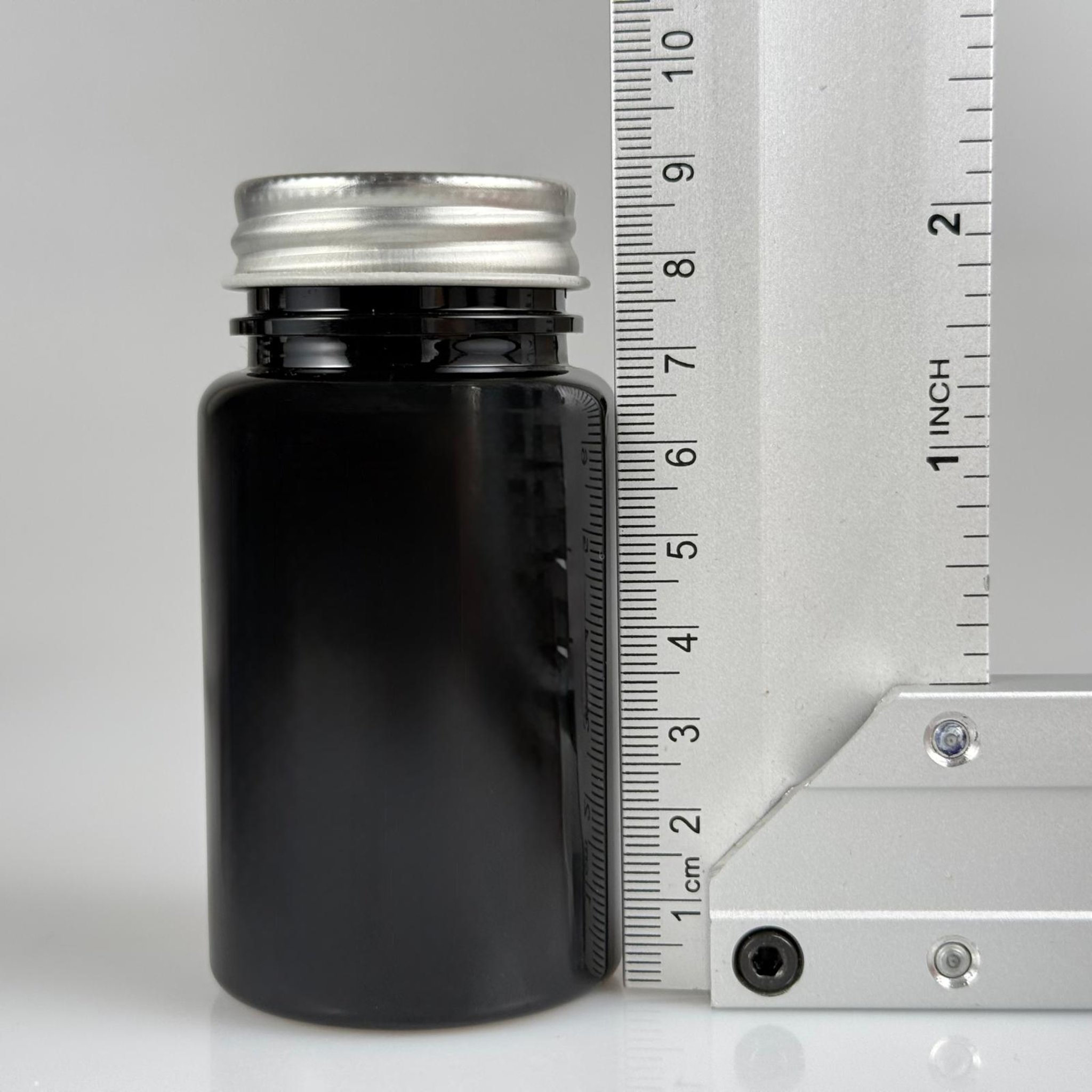 100 CC SİYAH PET PUDRA ŞİŞESİ + GÜMÜŞ METAL KAPAKLI + PUDRA TIPALI TAKIM - 100 ML PUDRA KUTUSU, EKO TUZLUK