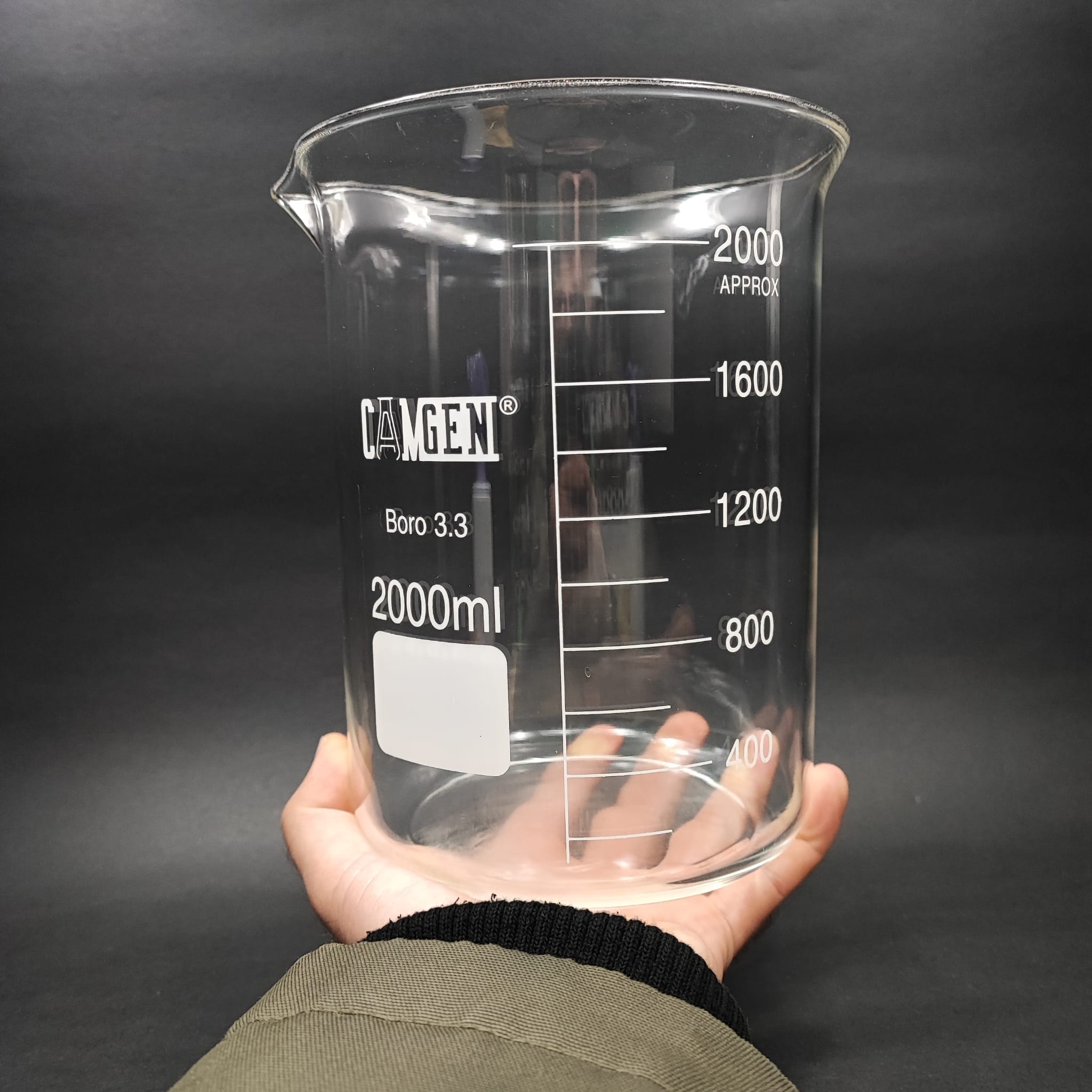 CAM BEHER 2000 ML - ISIYA DAYANIKLI CAM BEHER - 2 LİTRE BEHER